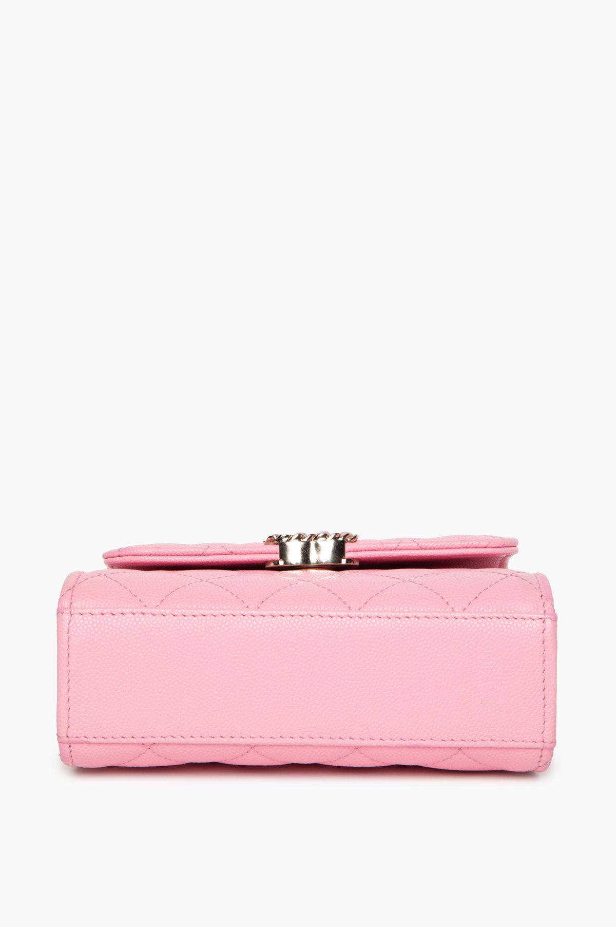 Chanel Cruise 2026 Pink Quilted Caviar Mini Chain Top Handle Bag