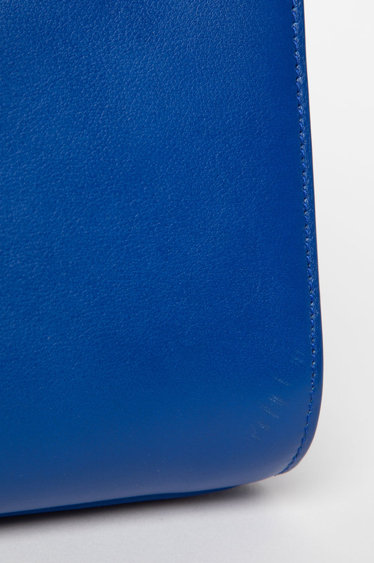 Saint Laurent Royal Blue Smooth Calfskin Nano Sac De Jour With Strap