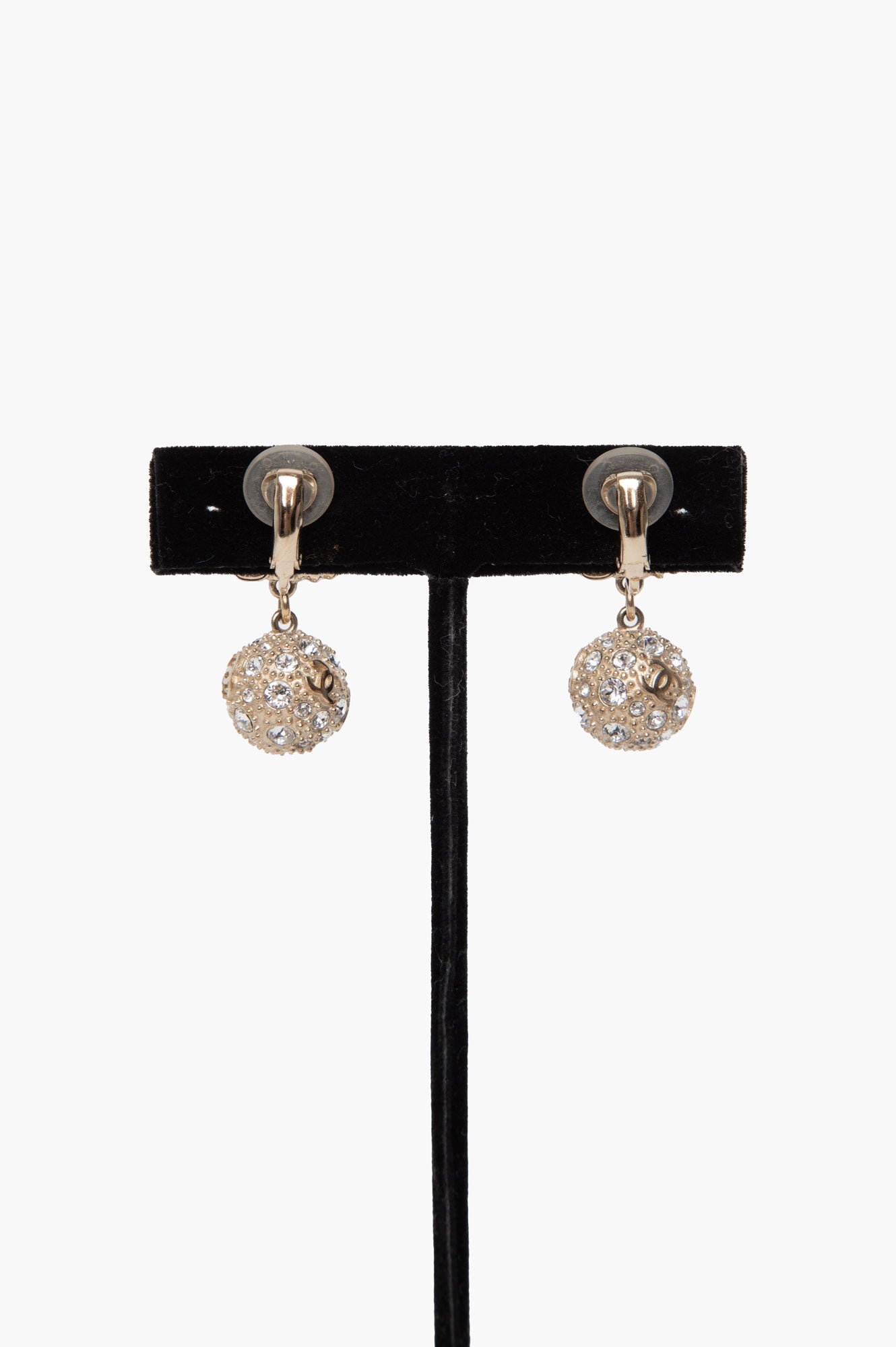 Chanel CC Logo Dangle Earrings