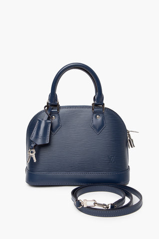 Louis Vuitton 2018 Blue Epi Leather Alma BB Bag