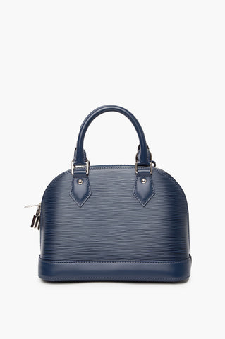 Louis Vuitton 2018 Blue Epi Leather Alma BB Bag