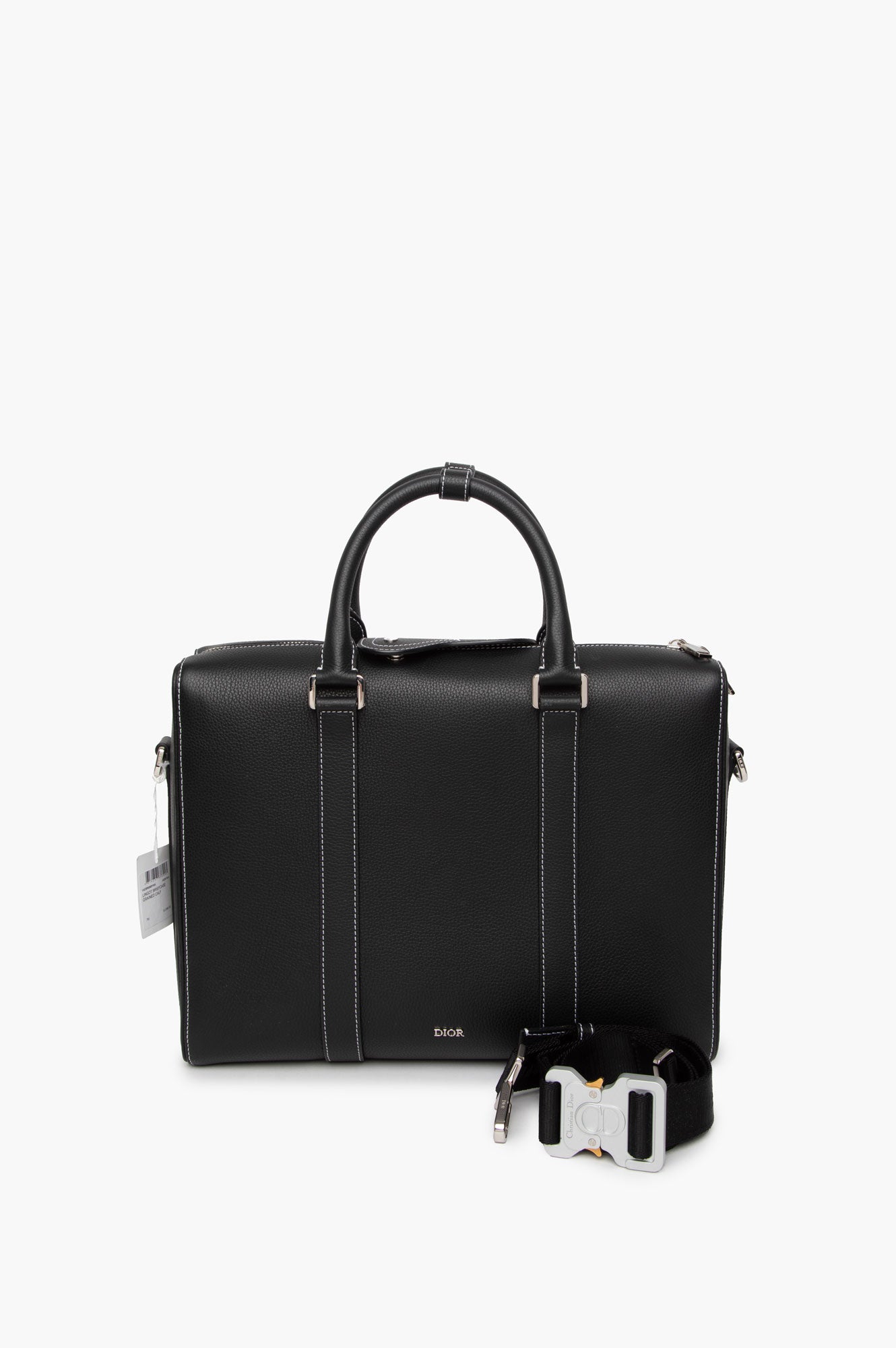 Christian Dior Black Lingot Briefcase Bag