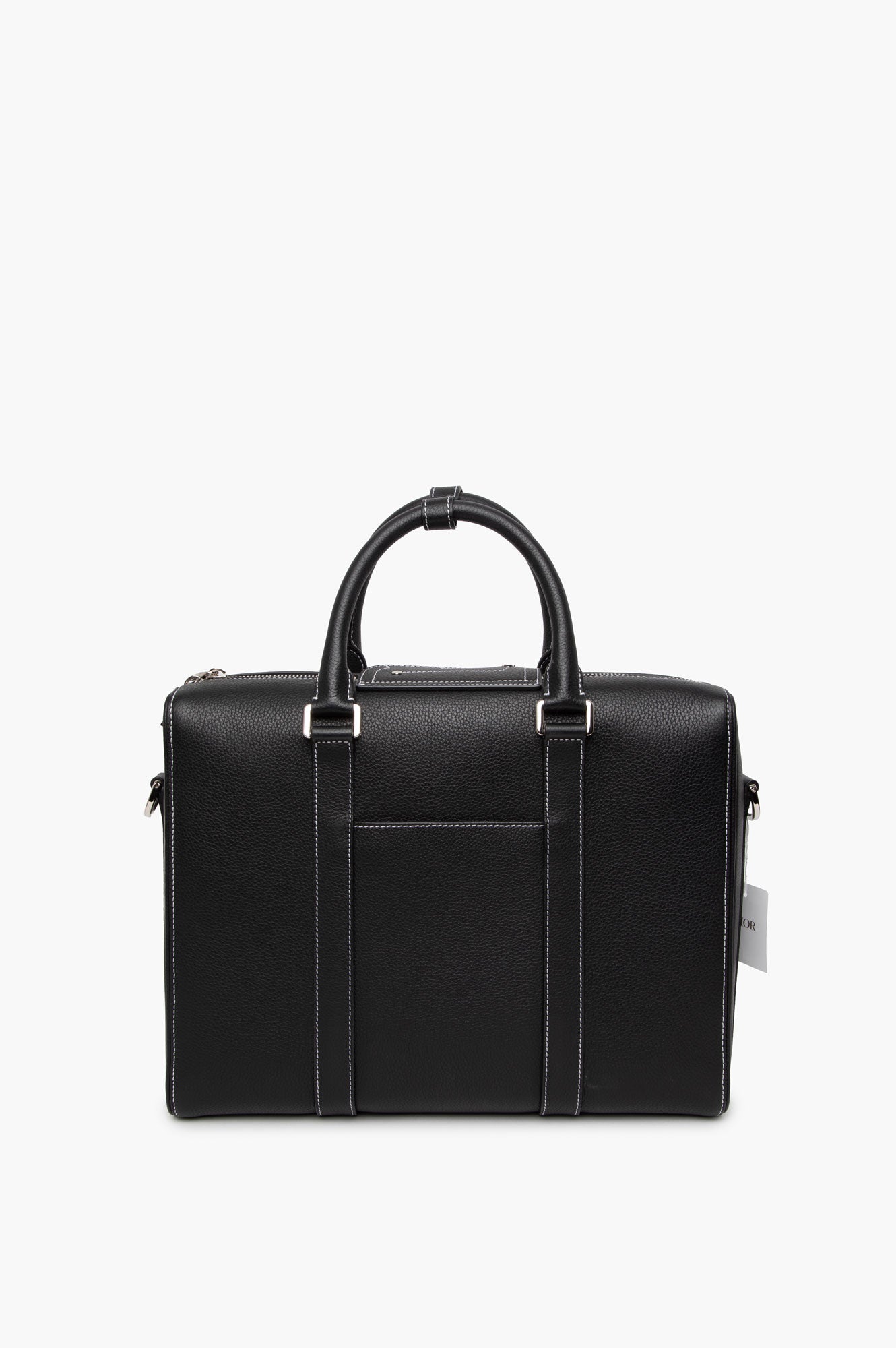 Christian Dior Black Lingot Briefcase Bag