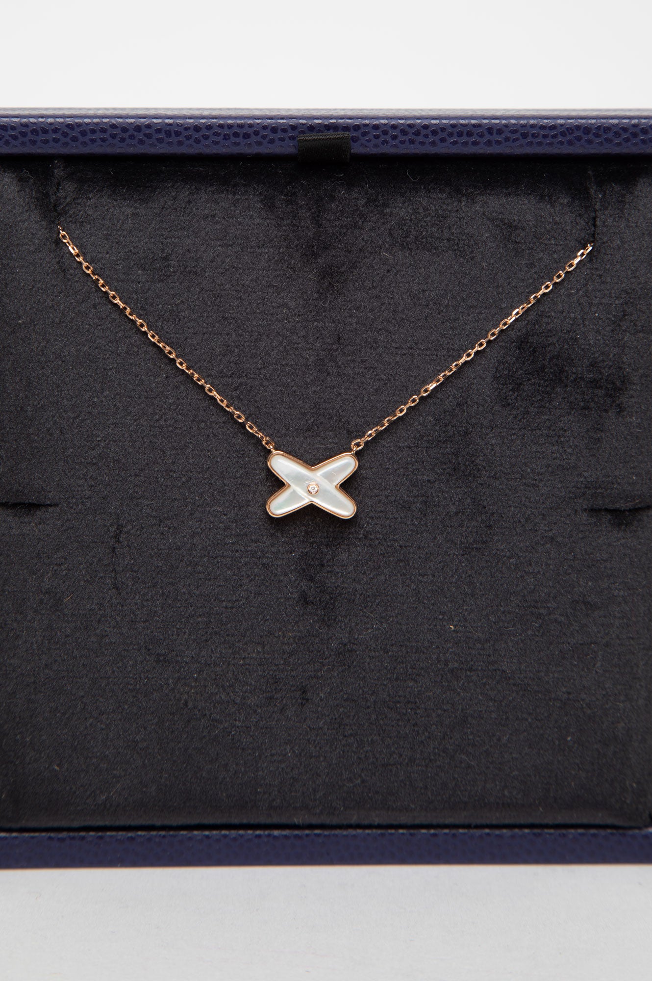 Chaumet Jeux De Liens Rose Gold MOP Diamond Necklace