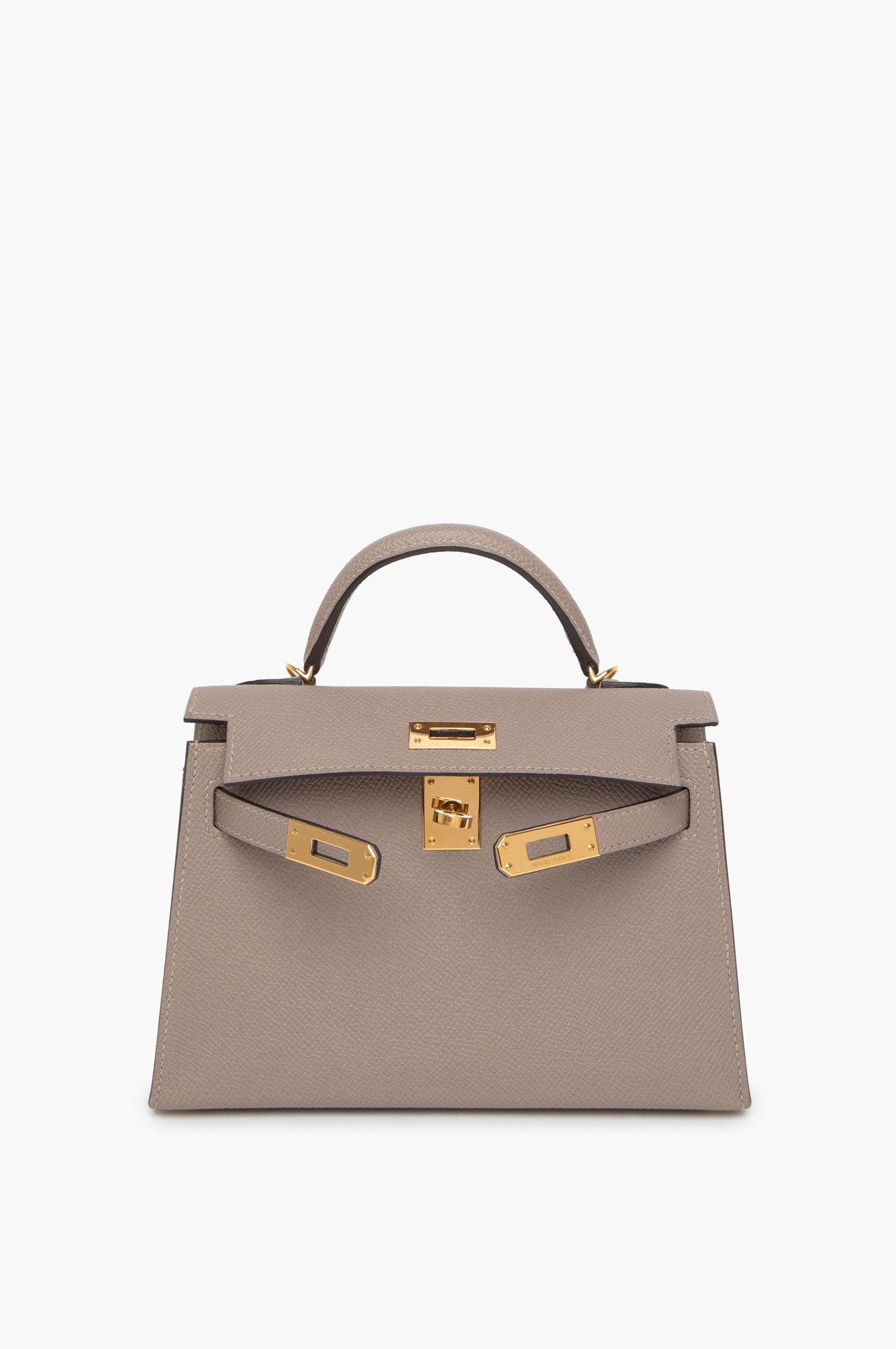 Hermes 2017 Mini Kelly II Etaupe GHW Bag