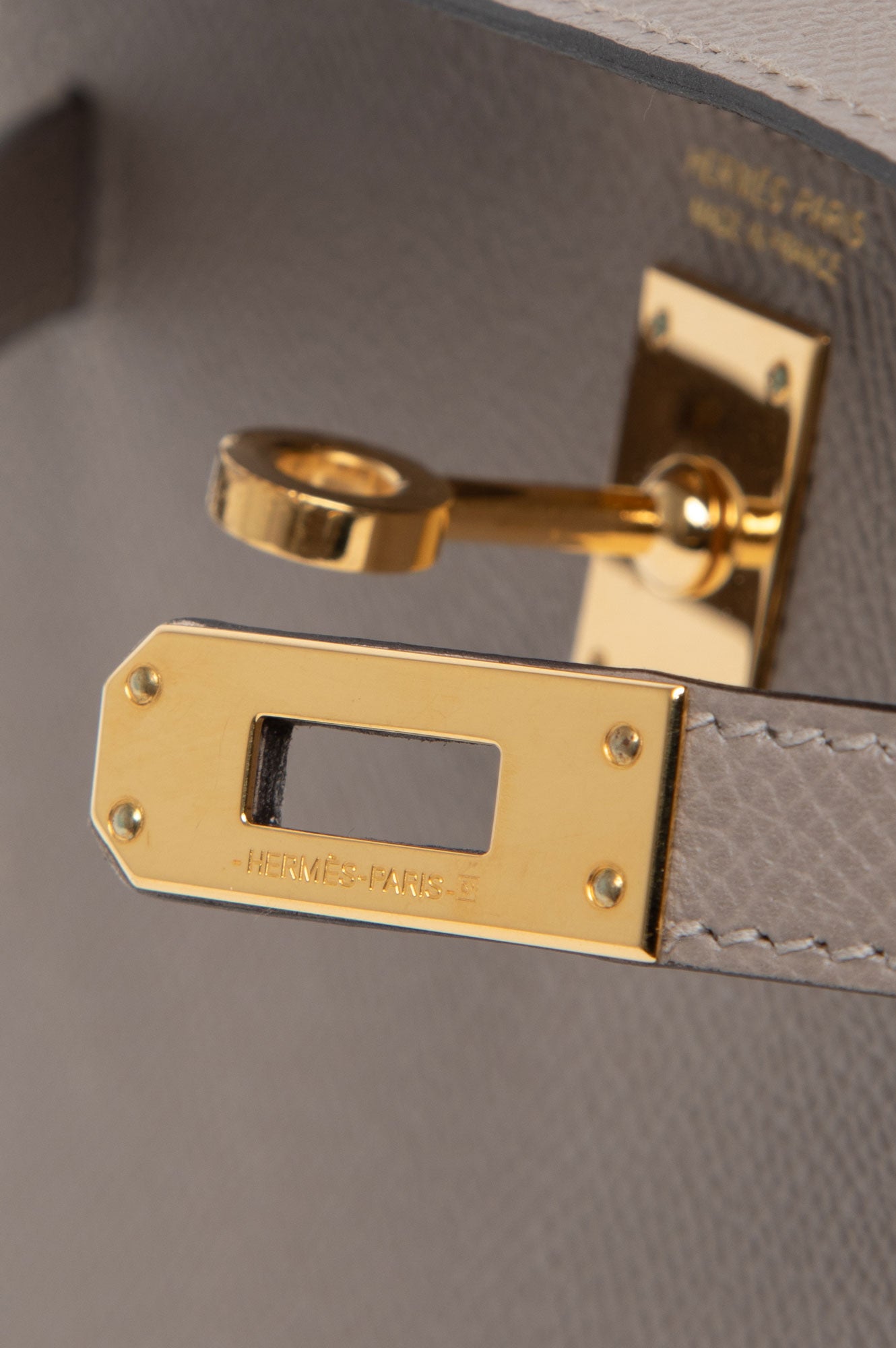 Hermes 2017 Mini Kelly II Etaupe GHW Bag