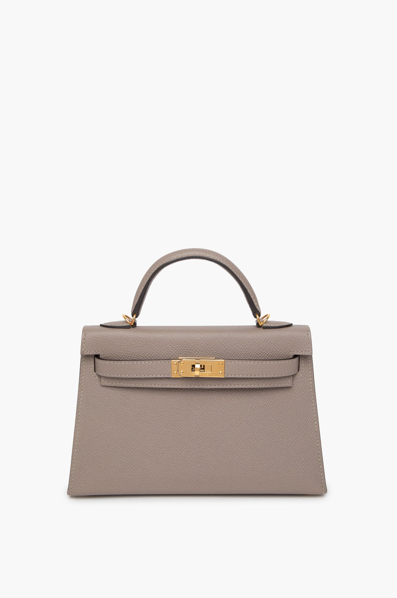 Hermes 2017 Mini Kelly II Etaupe GHW Bag