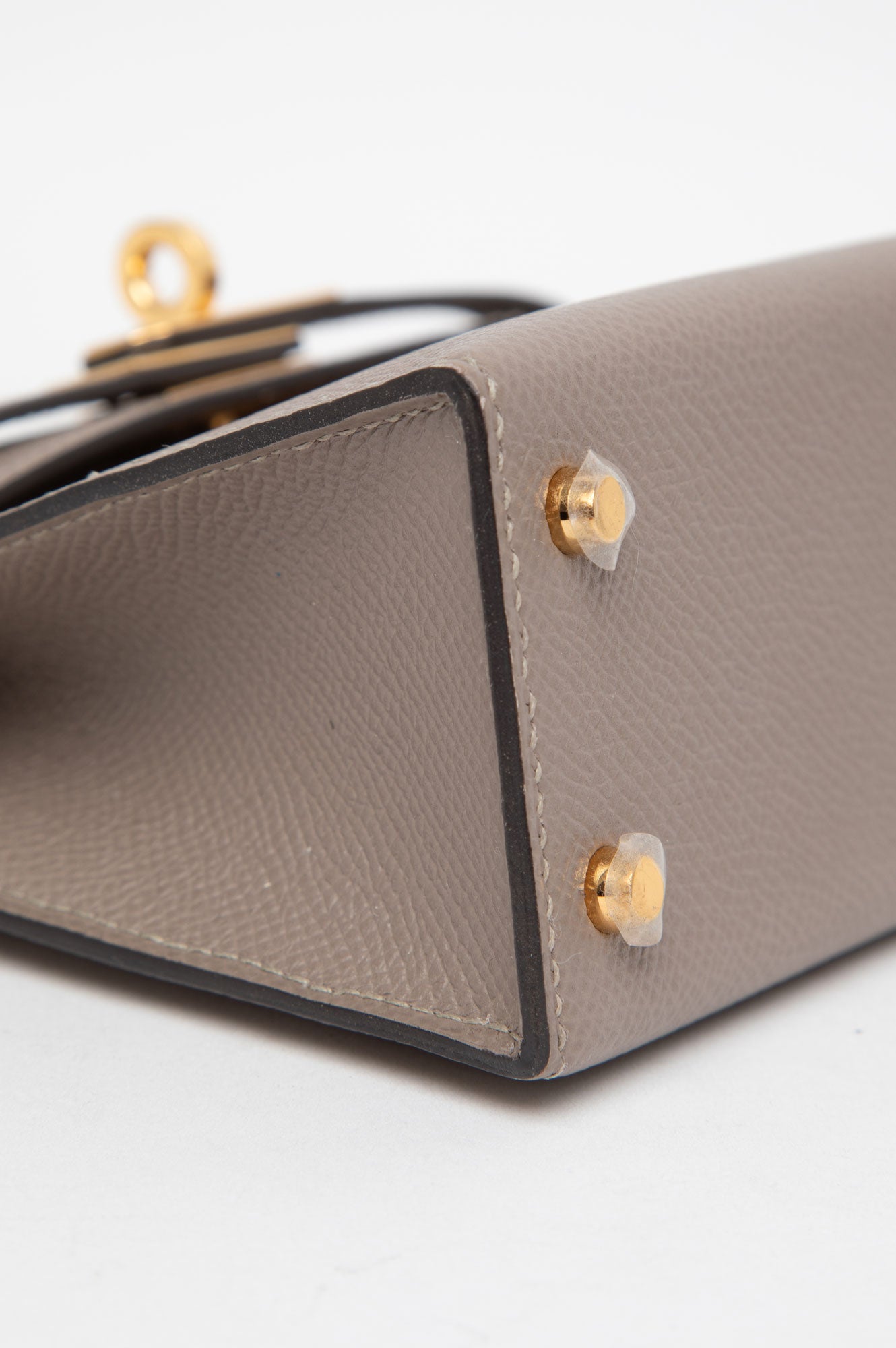 Hermes 2017 Mini Kelly II Etaupe GHW Bag