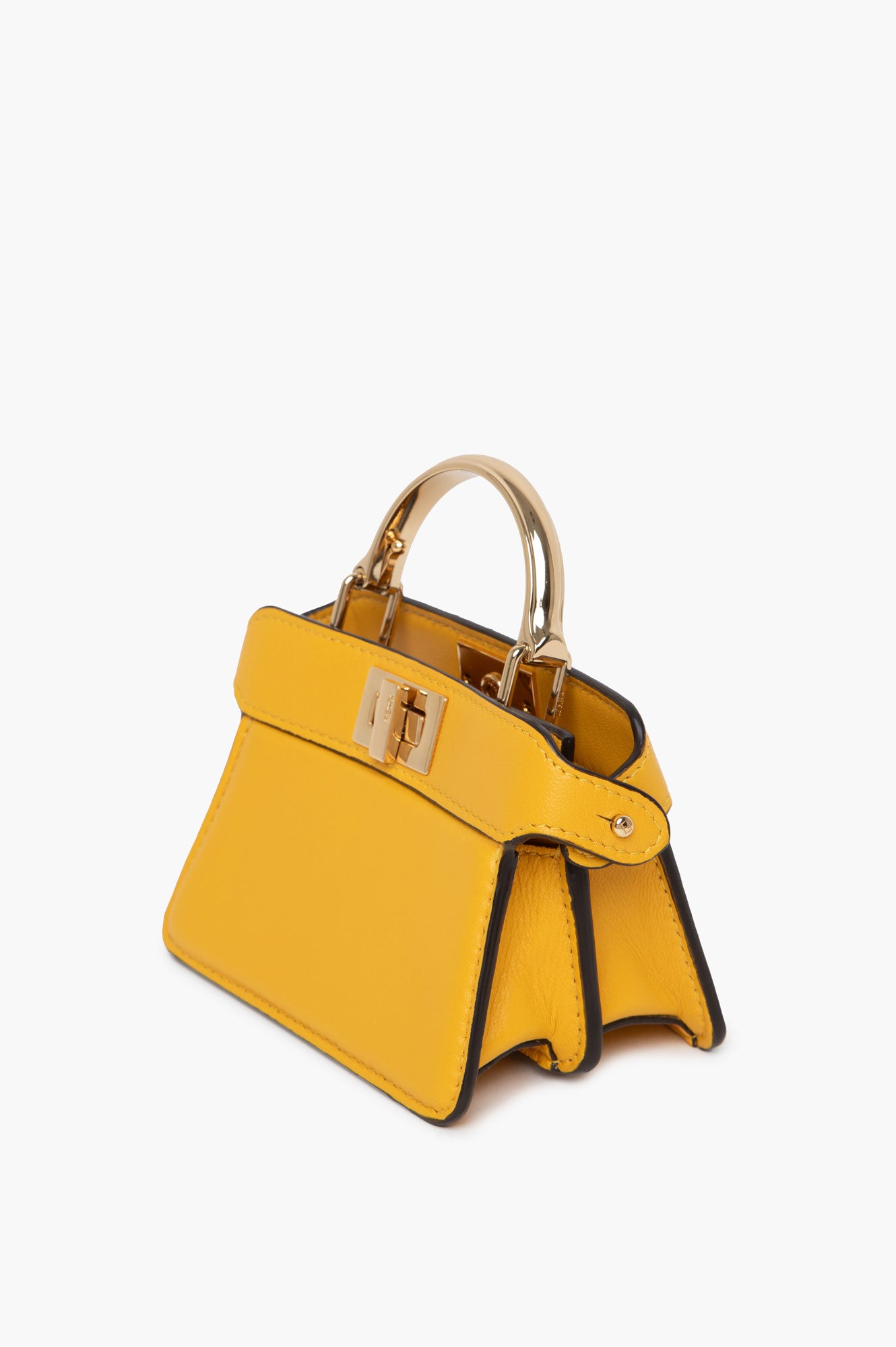 Fendi Yellow Micro Peekaboo Bag