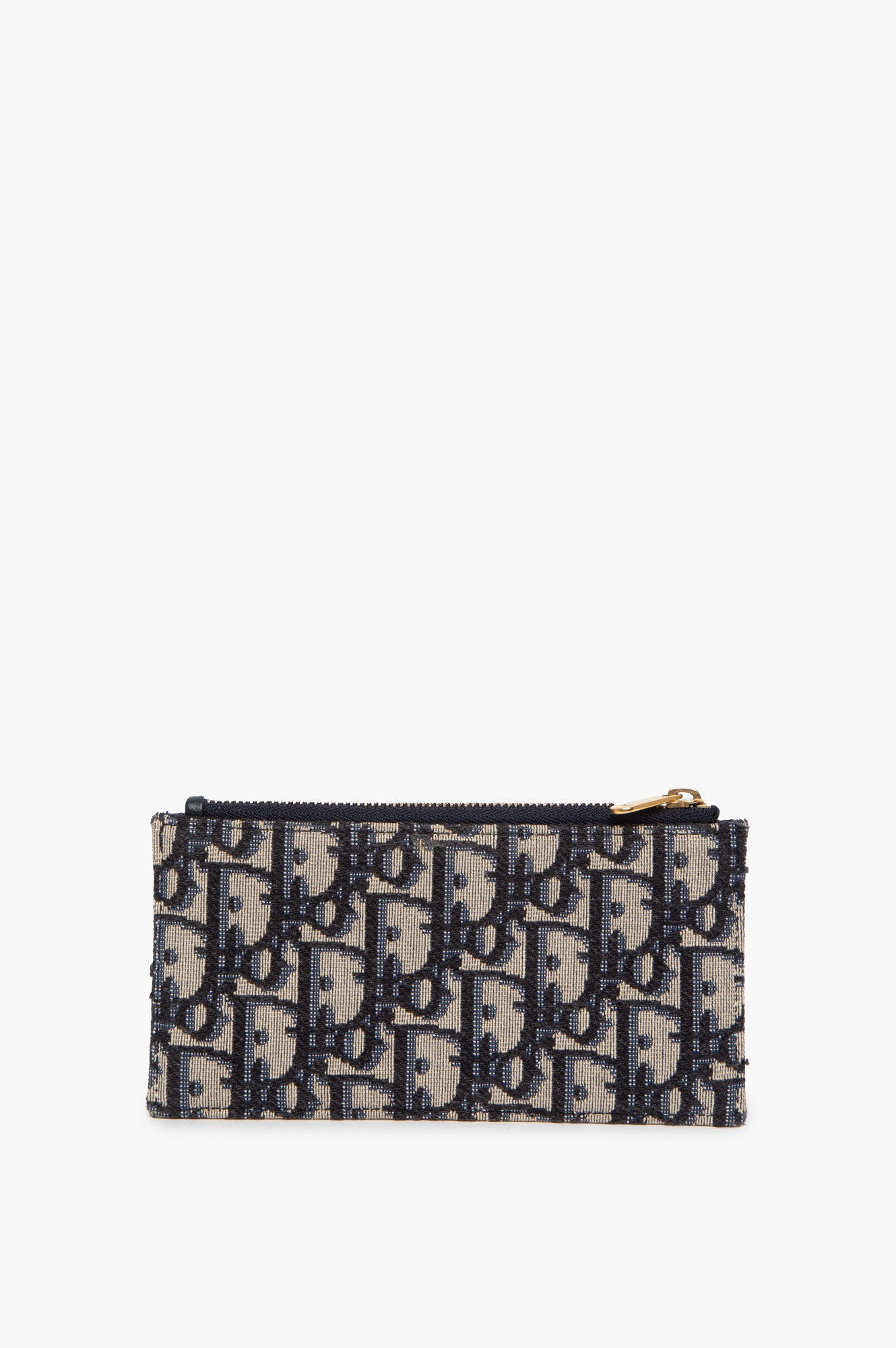 Christian Dior Oblique Saddle Wallet On Chain With Pouch