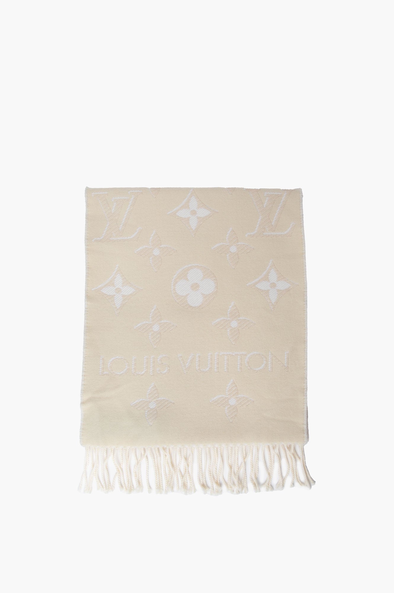 Louis Vuitton Gold Essential Shine Wool Scarf