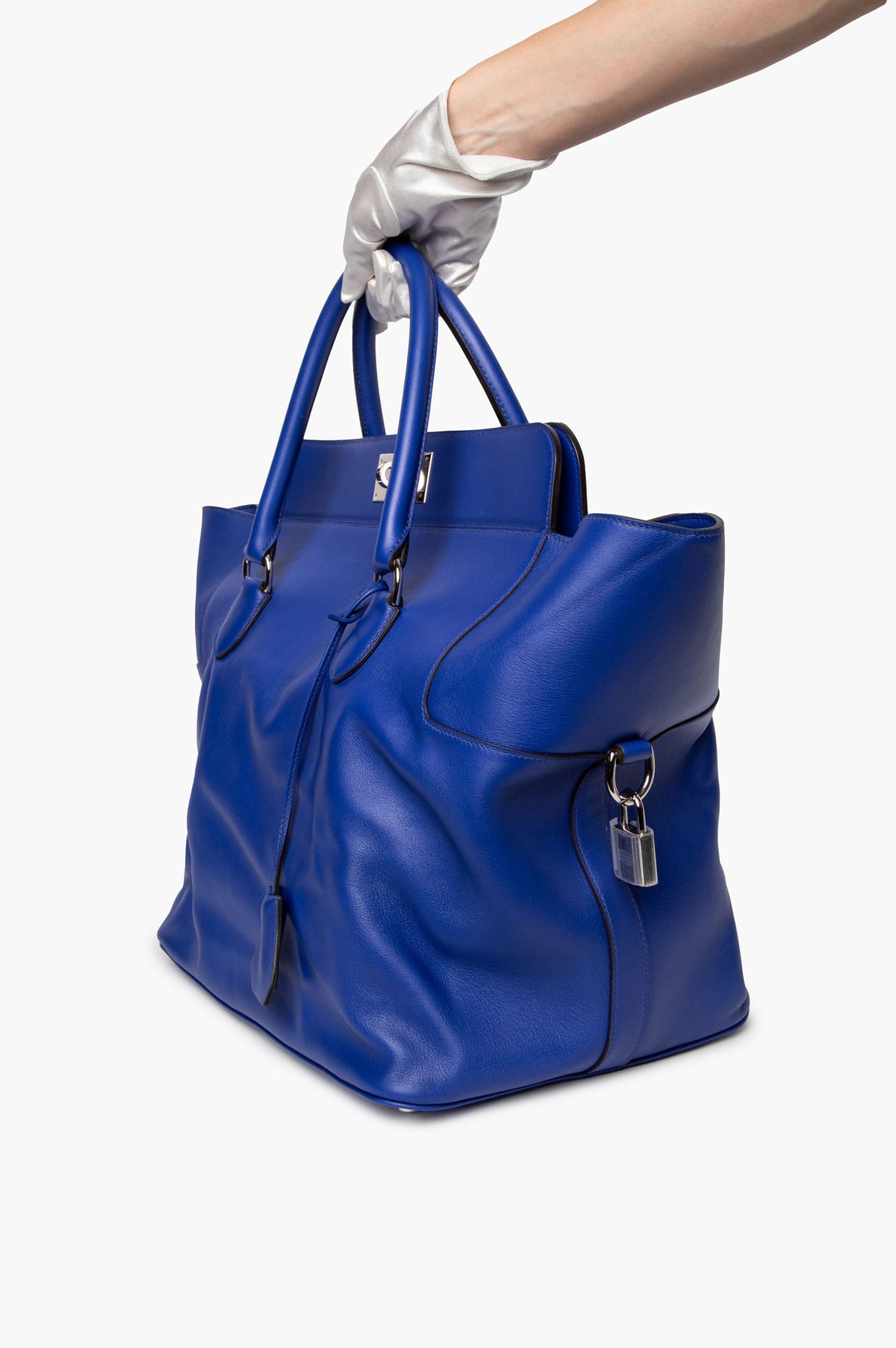 Hermès 2012 Bleu Electrique Swift Toolbox 33 Bag