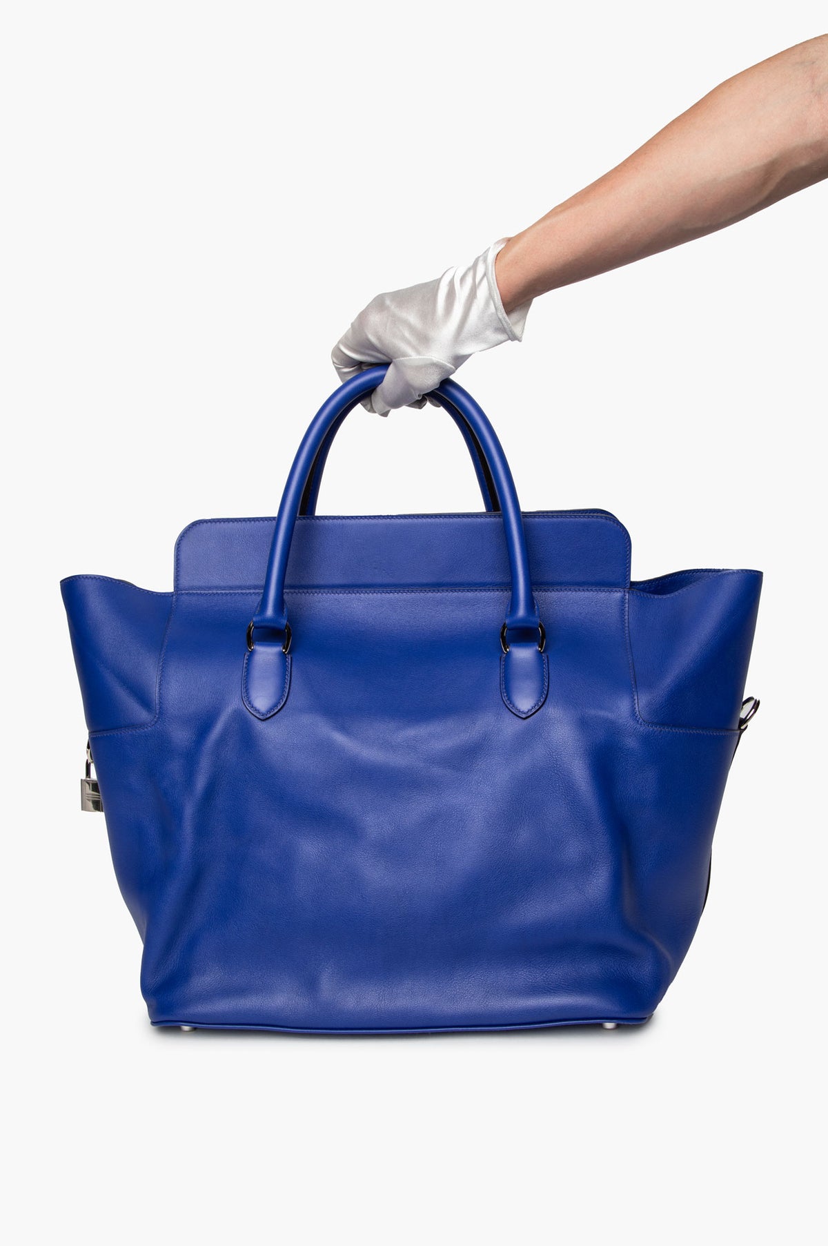 Hermès 2012 Bleu Electrique Swift Toolbox 33 Bag