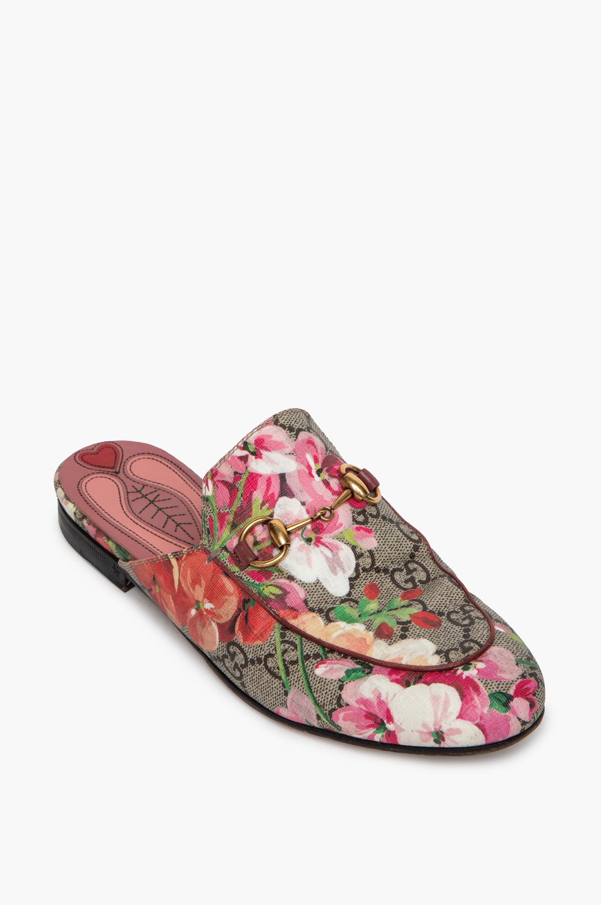 Gucci Princetown GG Blooms Mules Size 35.5