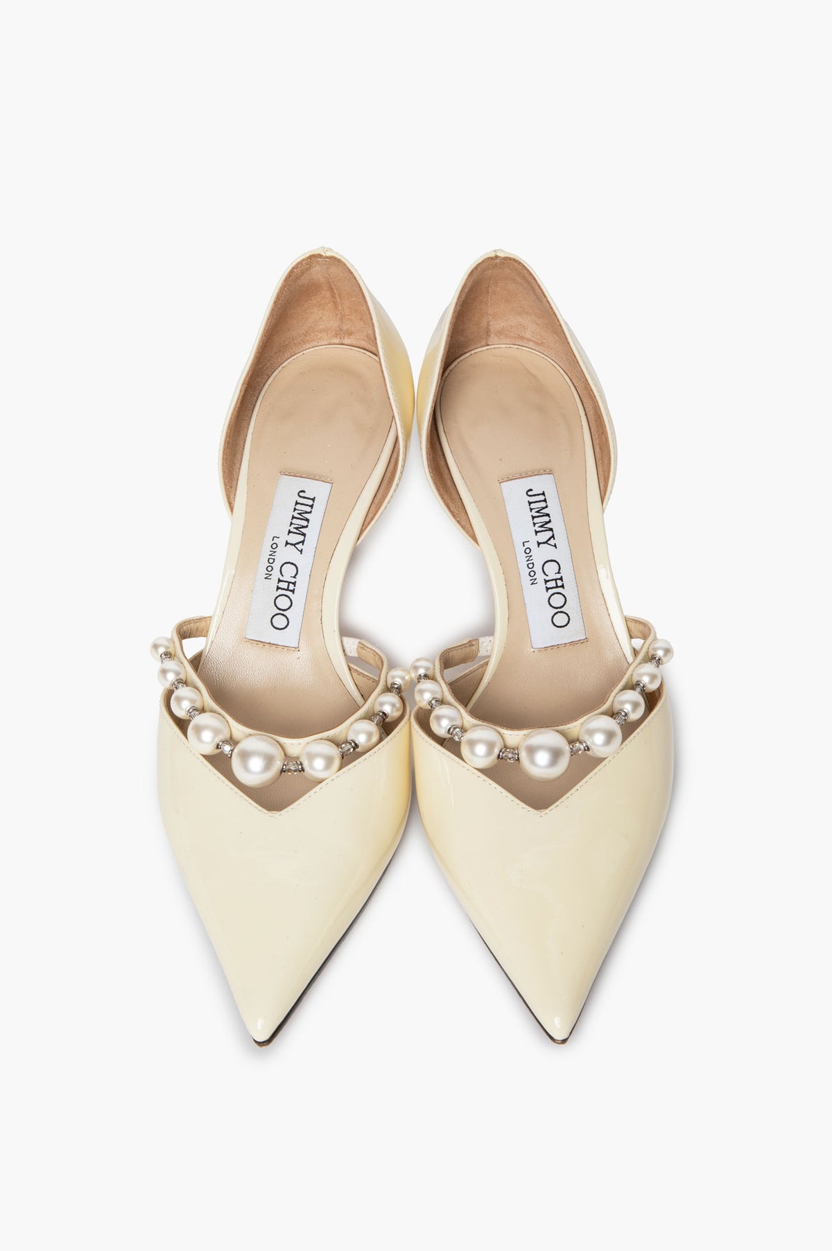 Jimmy Choo Metallic Glitter Fishnet Abel Stiletto Pumps Size 34.5