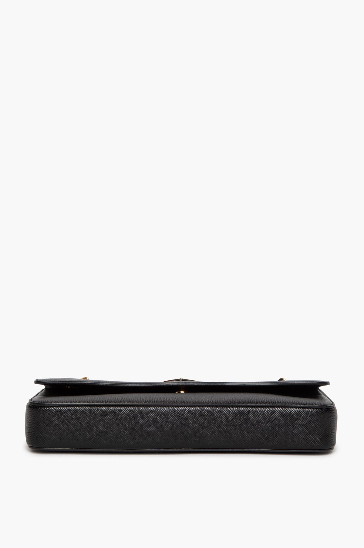 Prada Black Saffiano Lux Pattina Shoulder Bag