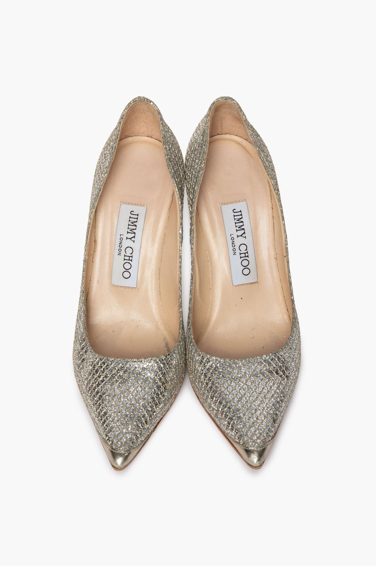 Jimmy Choo Cream Patent Aurelie 65 Pumps Size 35