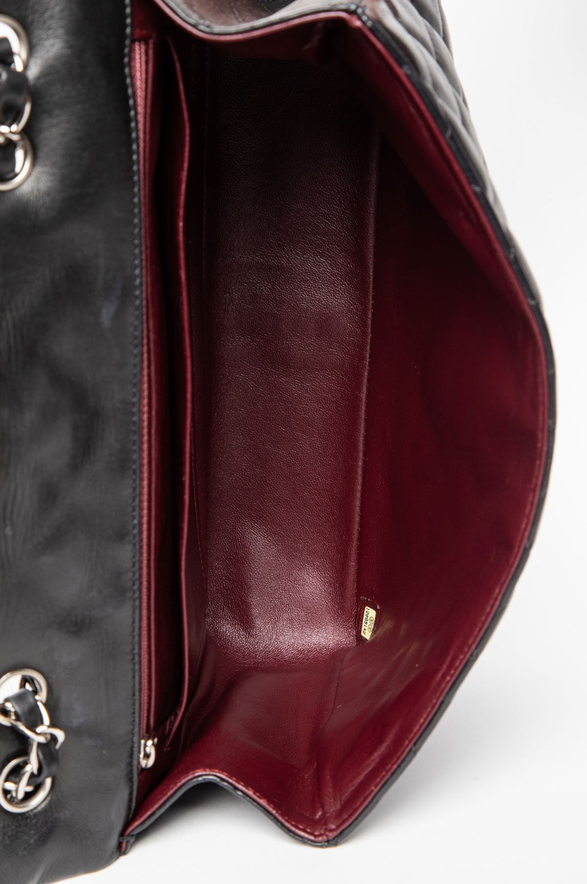 Chanel Black Lambskin Large Single Flap Bag