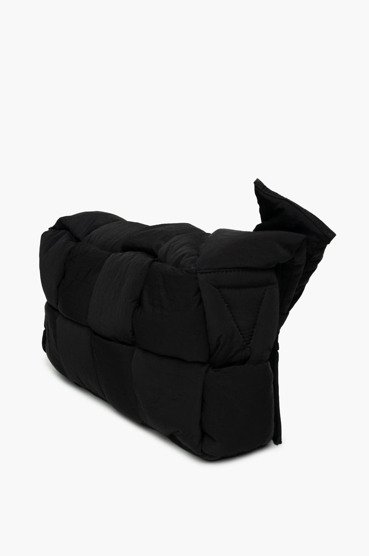 Bottega Veneta Black Nylon Padded Tech Cassette Bag