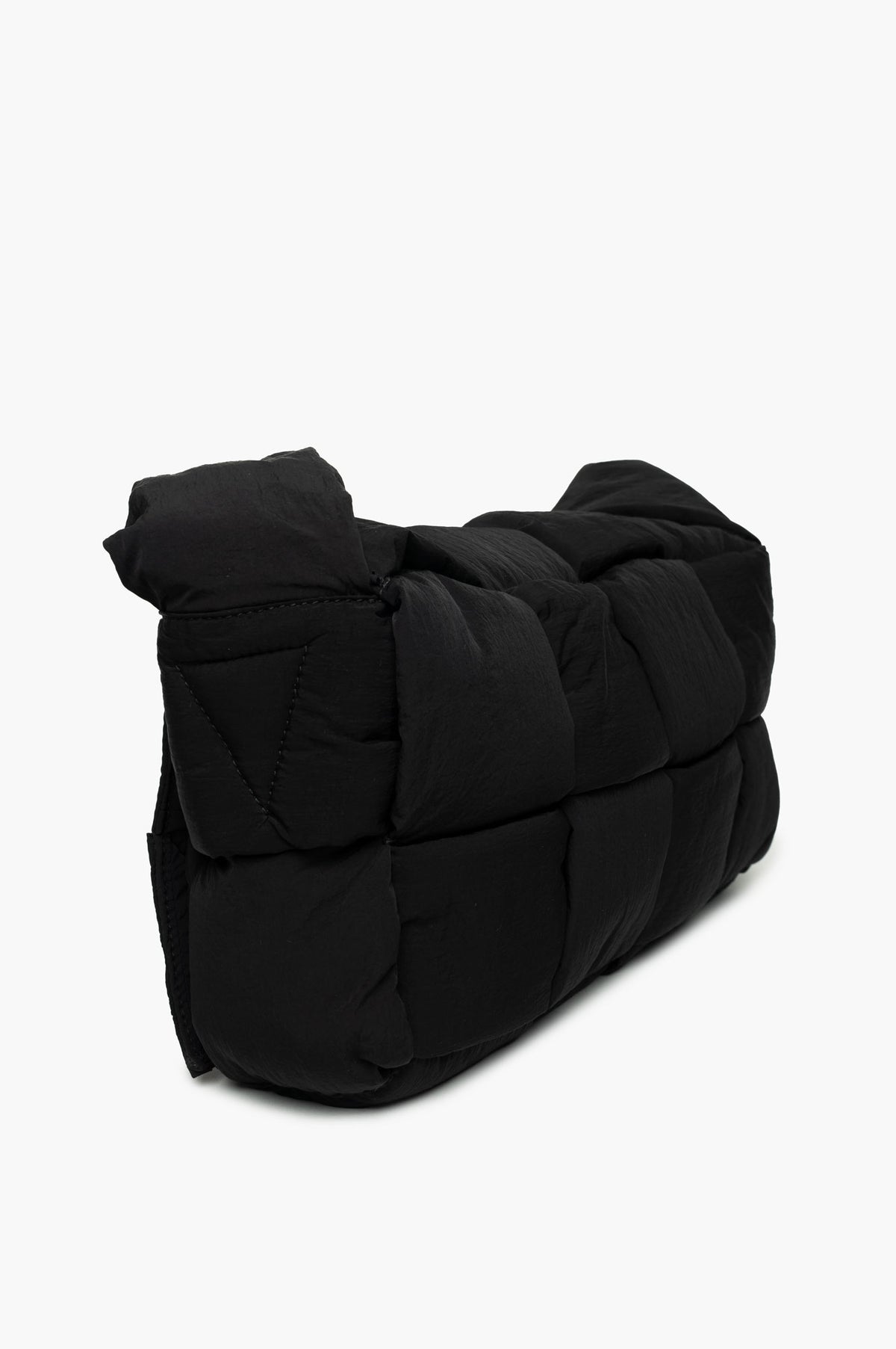 Bottega Veneta Black Nylon Padded Tech Cassette Bag