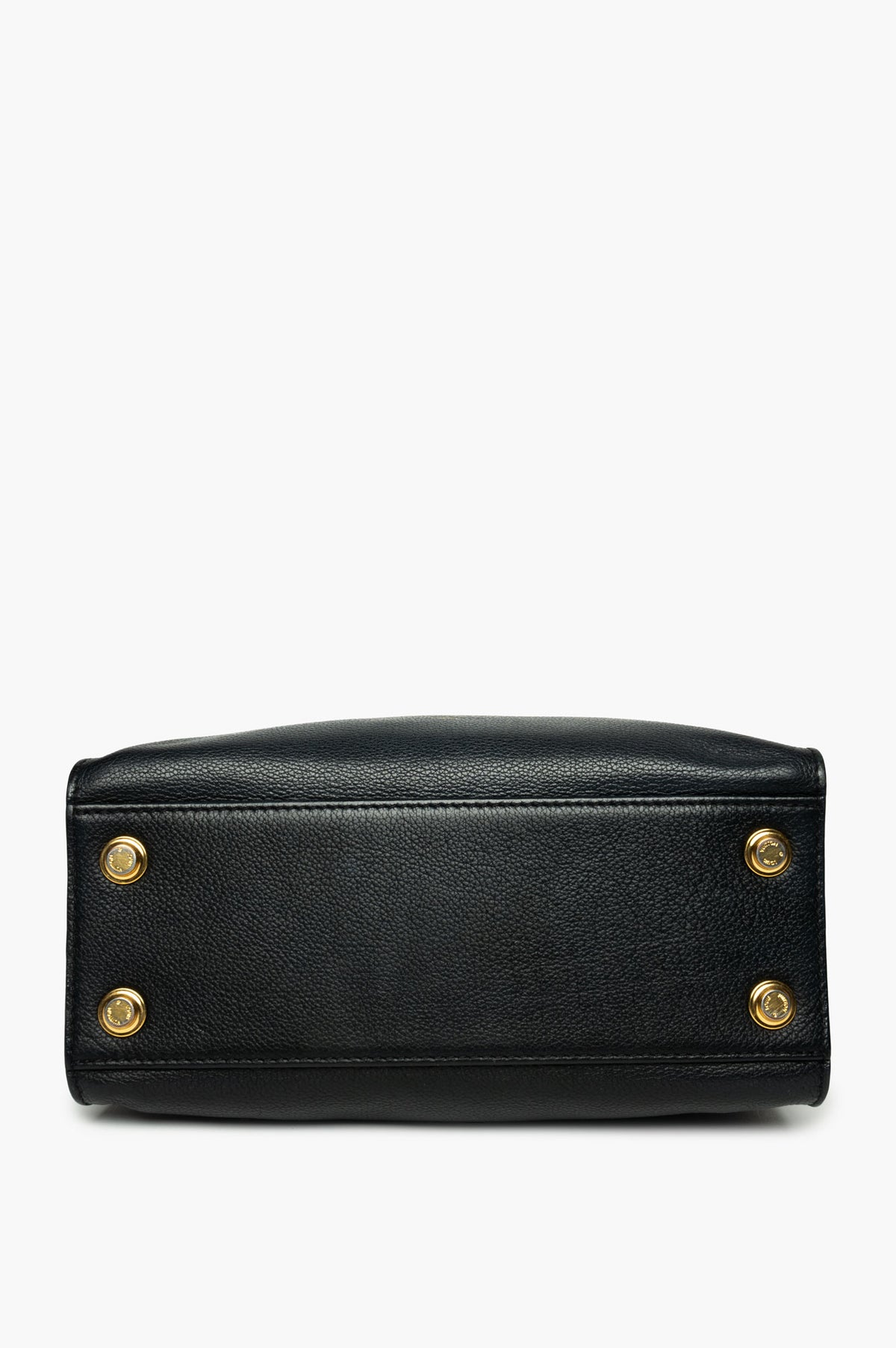 Louis Vuitton Black Leather Monogram Canvas On My Side PM