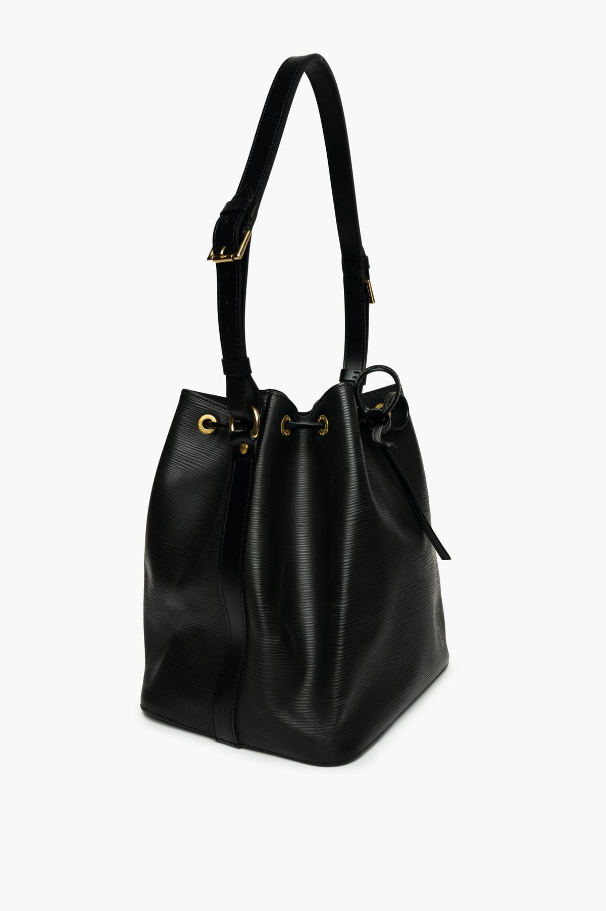 Louis Vuitton Black Epi Leather Petit Noe Bucket Bag
