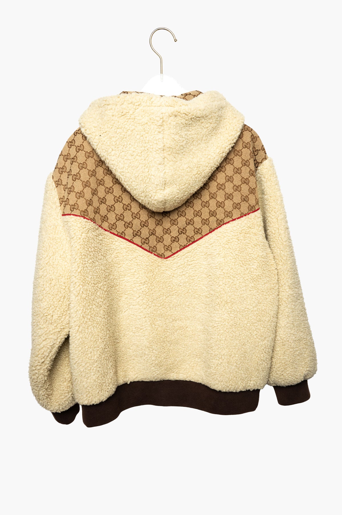 Gucci X The North Face GG Canvas Sherpa Hooded Jacket Size XS