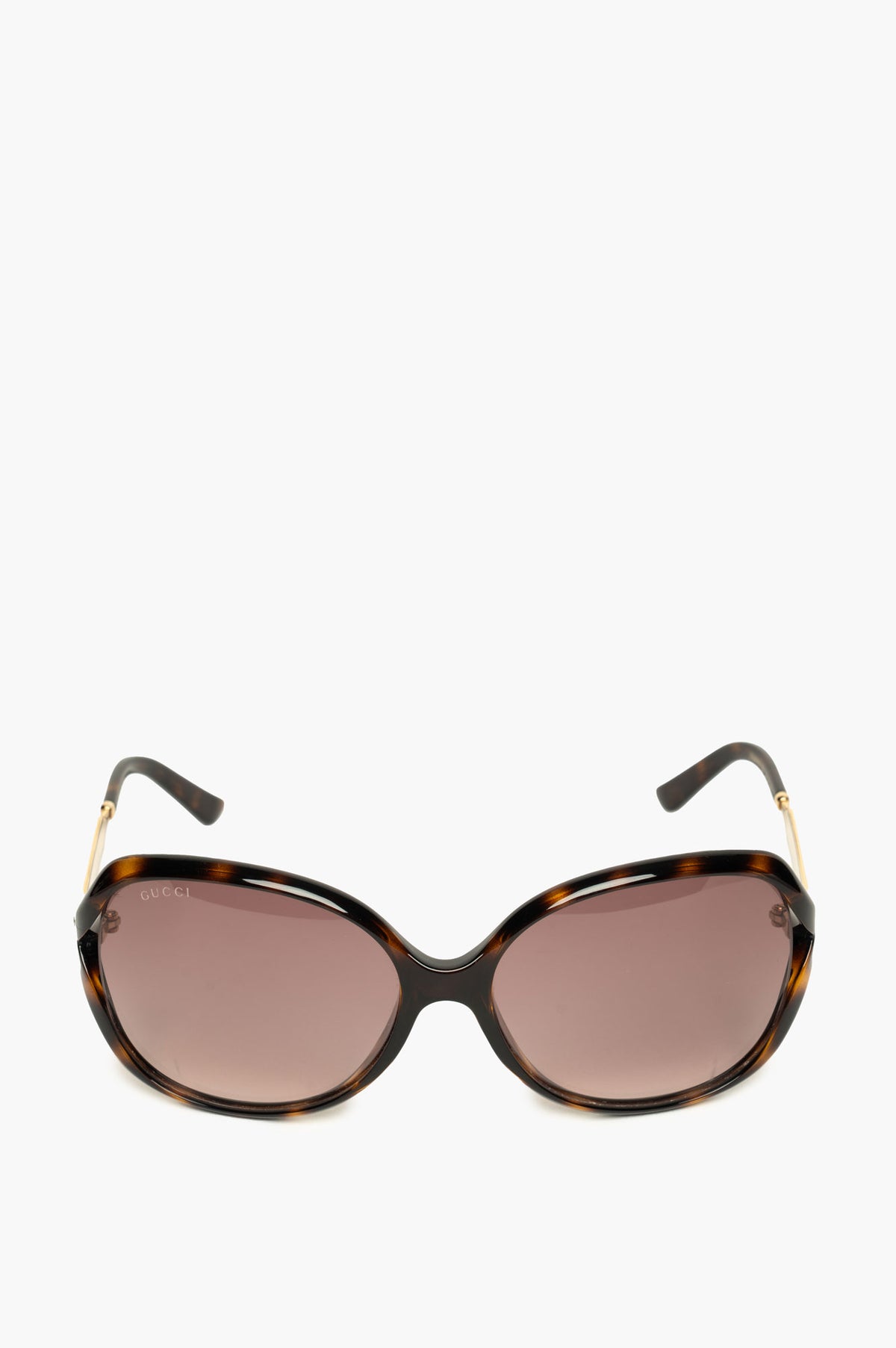 Gucci Oversized Square Tortoise GG0076S Sunglasses