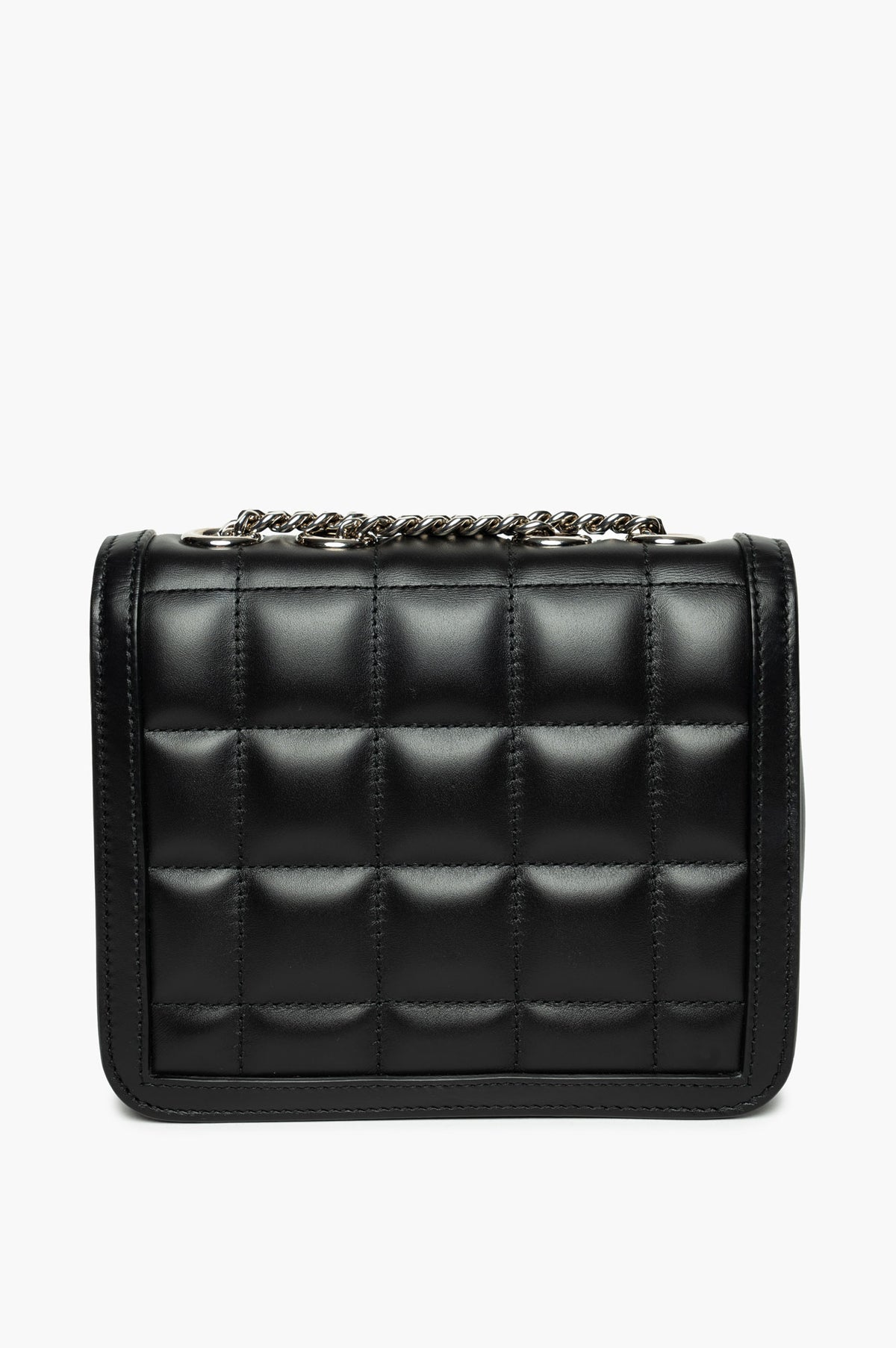 Gucci Black Quilted Leather Mini Deco Chain Shoulder Bag