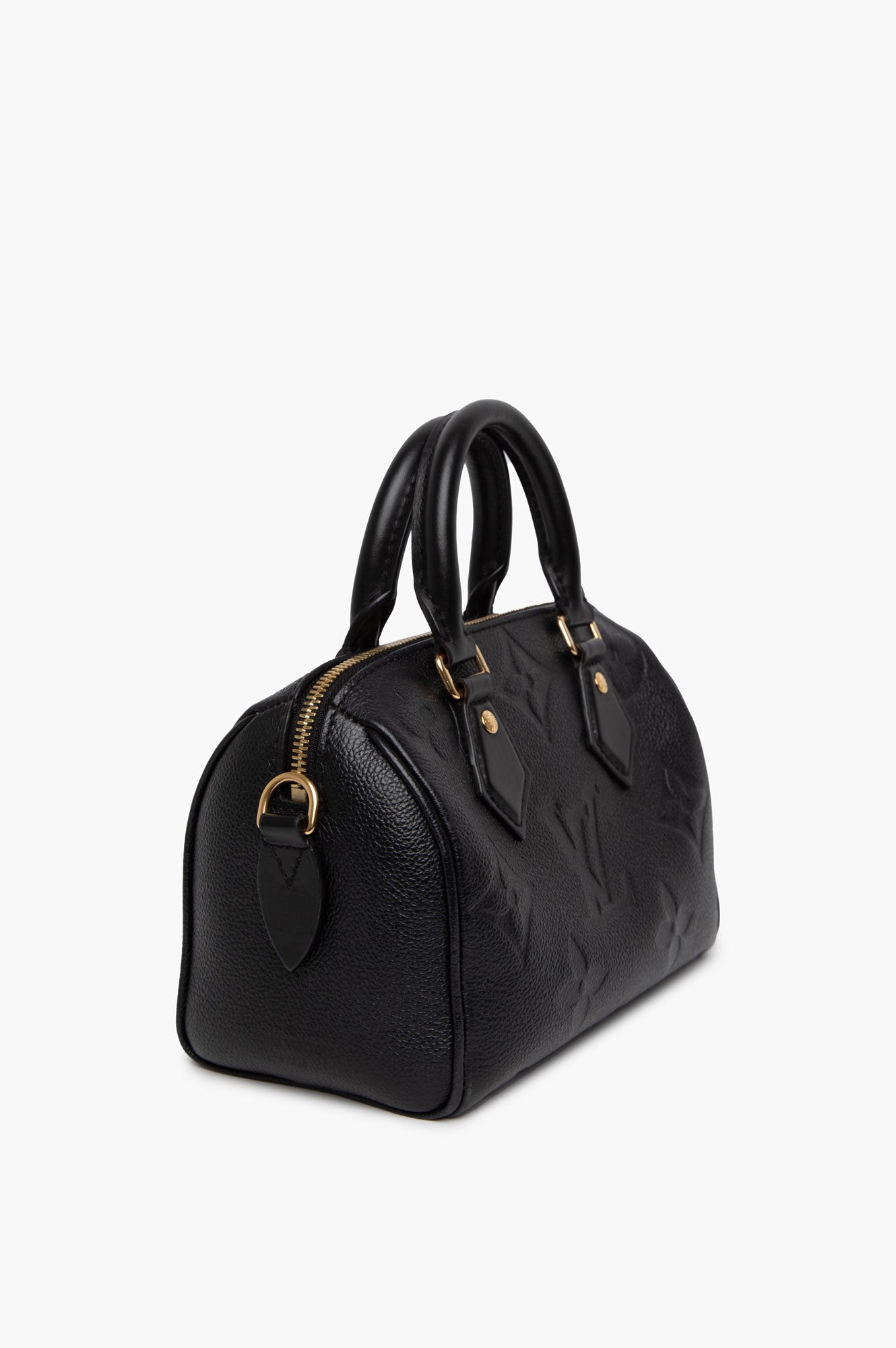 Louis Vuitton Black Monogram Empreinte Speedy 20 Bag