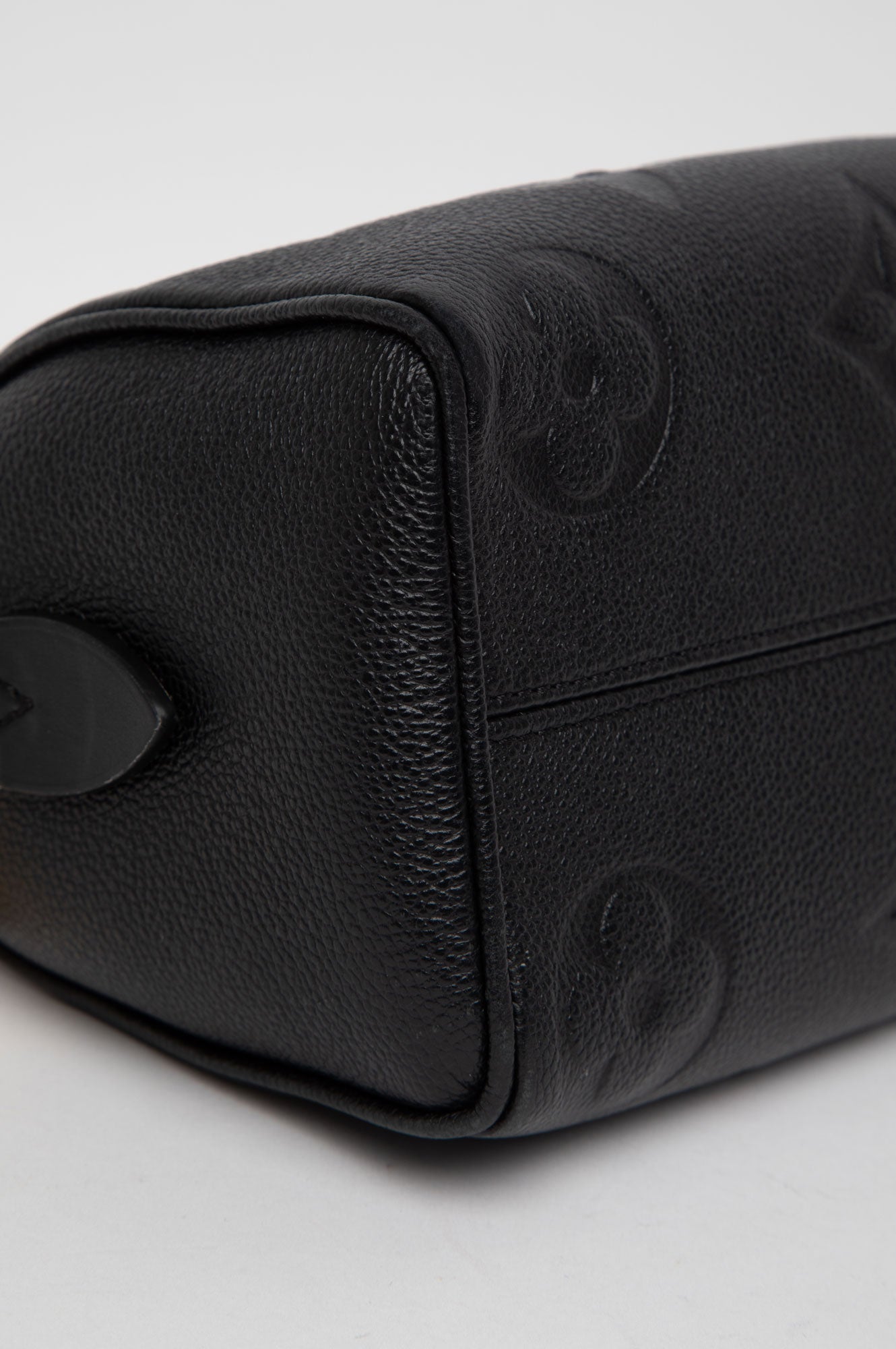 Louis Vuitton Black Monogram Empreinte Speedy 20 Bag
