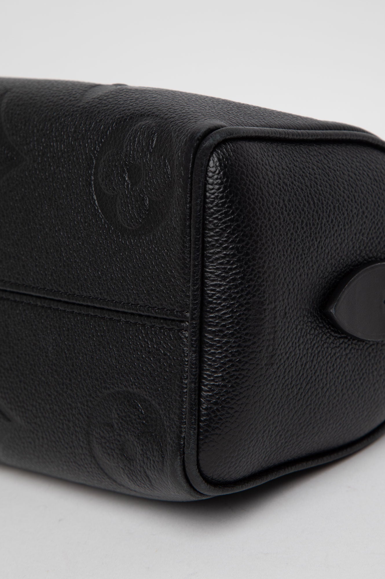 Louis Vuitton Black Monogram Empreinte Speedy 20 Bag