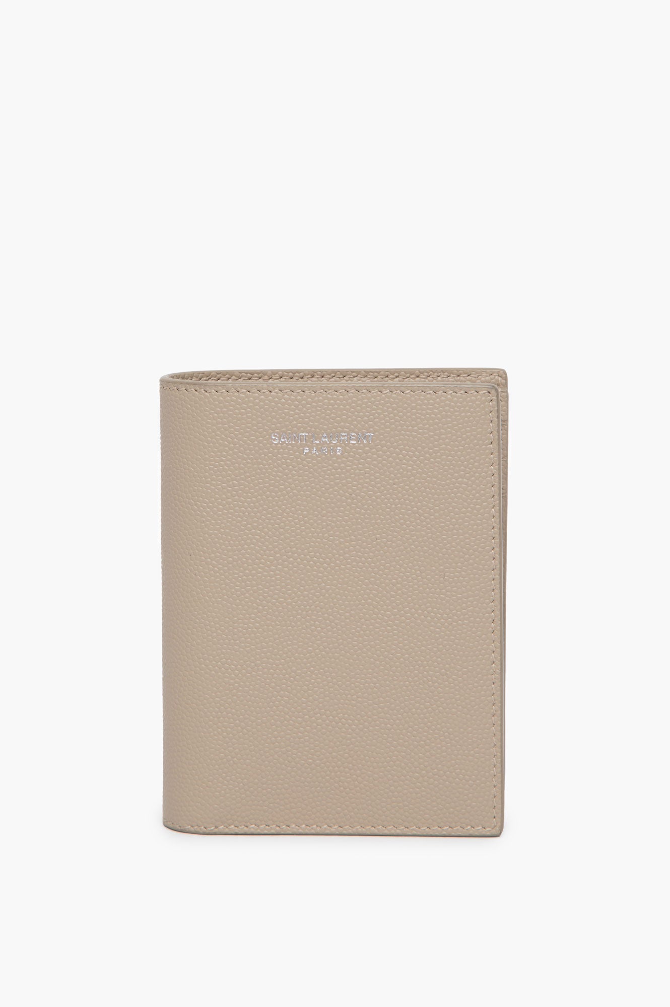 Saint Laurent Beige Bi-Fold Wallet