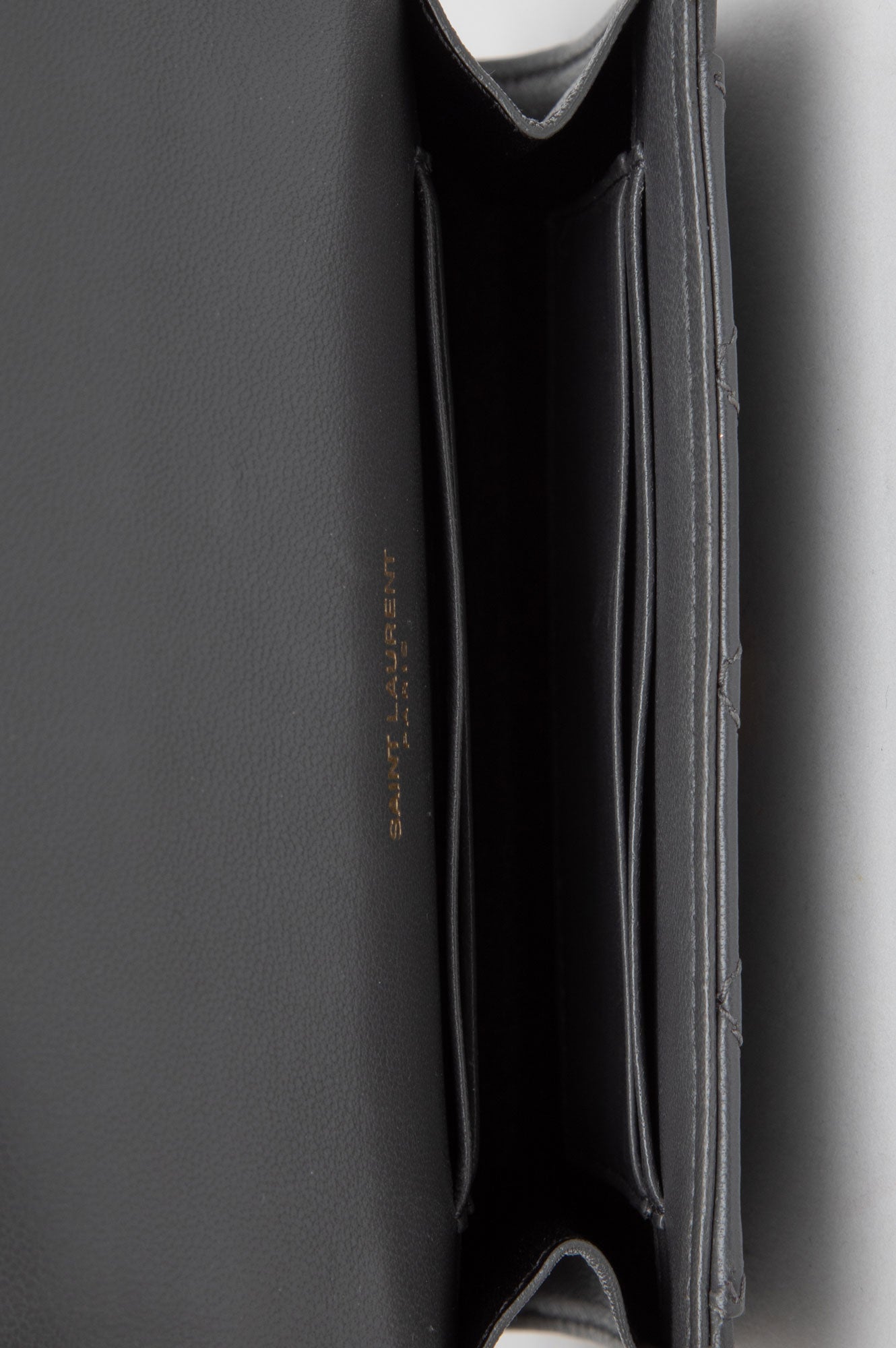 Saint Laurent Grey Bi-Fold Wallet