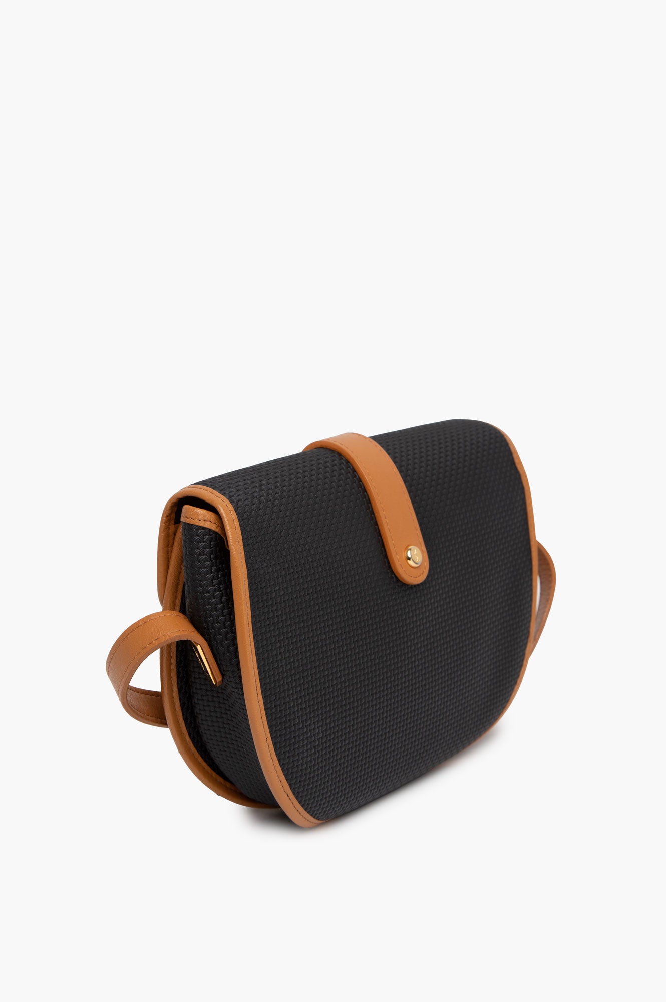 Saint Laurent Black Medium Coated Canvas Bag