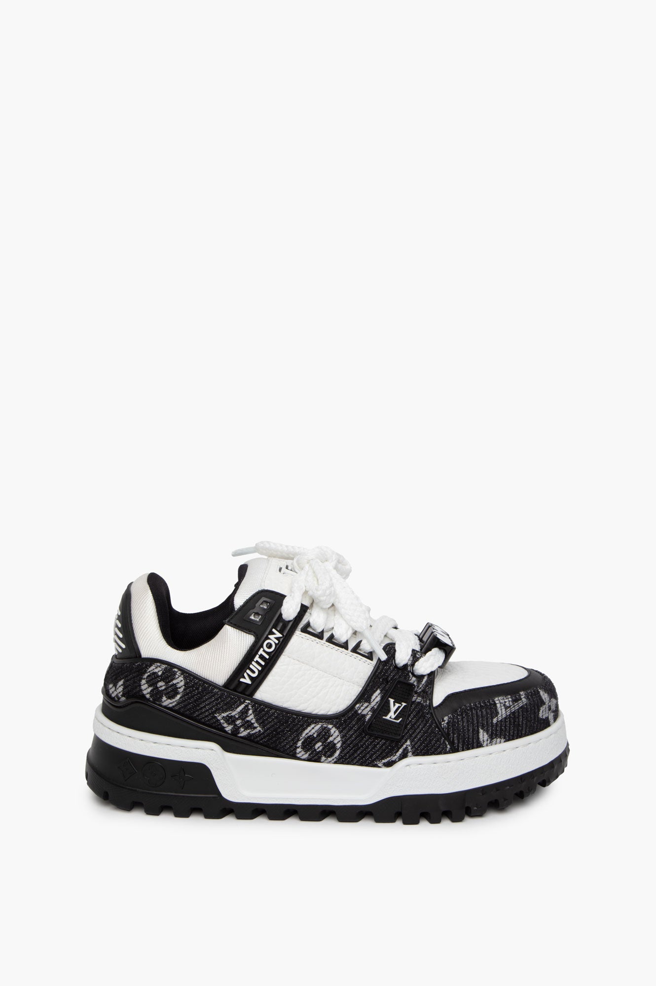 Louis Vuitton Black Trainer Maxi Sneaker Size 38.5