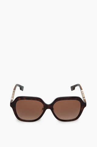 Burberry Brown Frame With Logo Leg Sunglasses