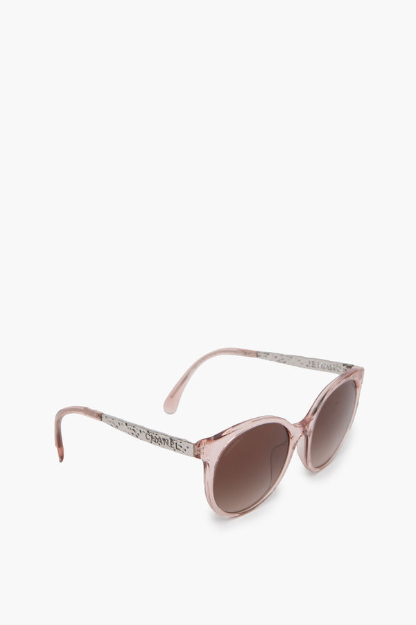 Chanel Pink Round Sunglasses