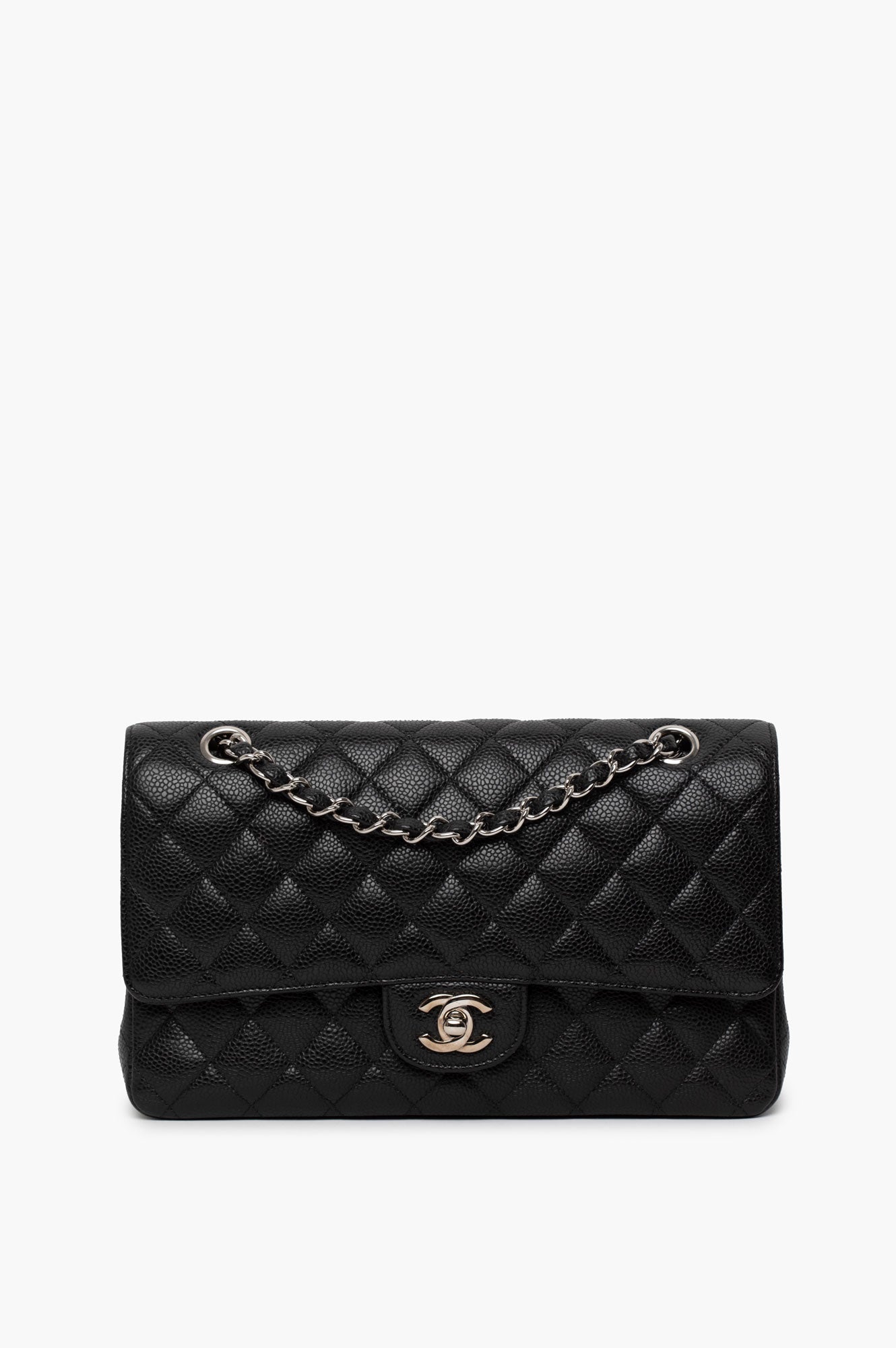Chanel 2011 Medium Black Caviar Classic Flap Bag