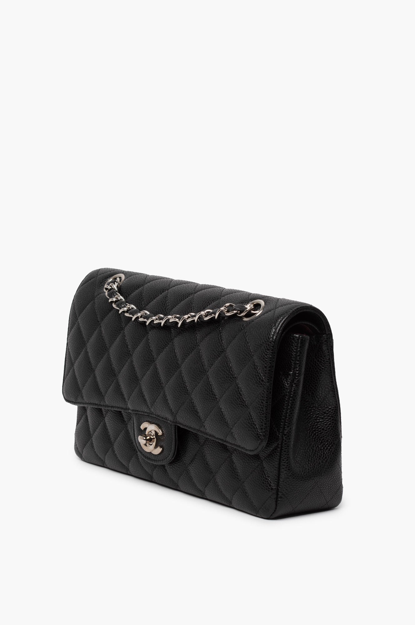 Chanel 2011 Medium Black Caviar Classic Flap Bag