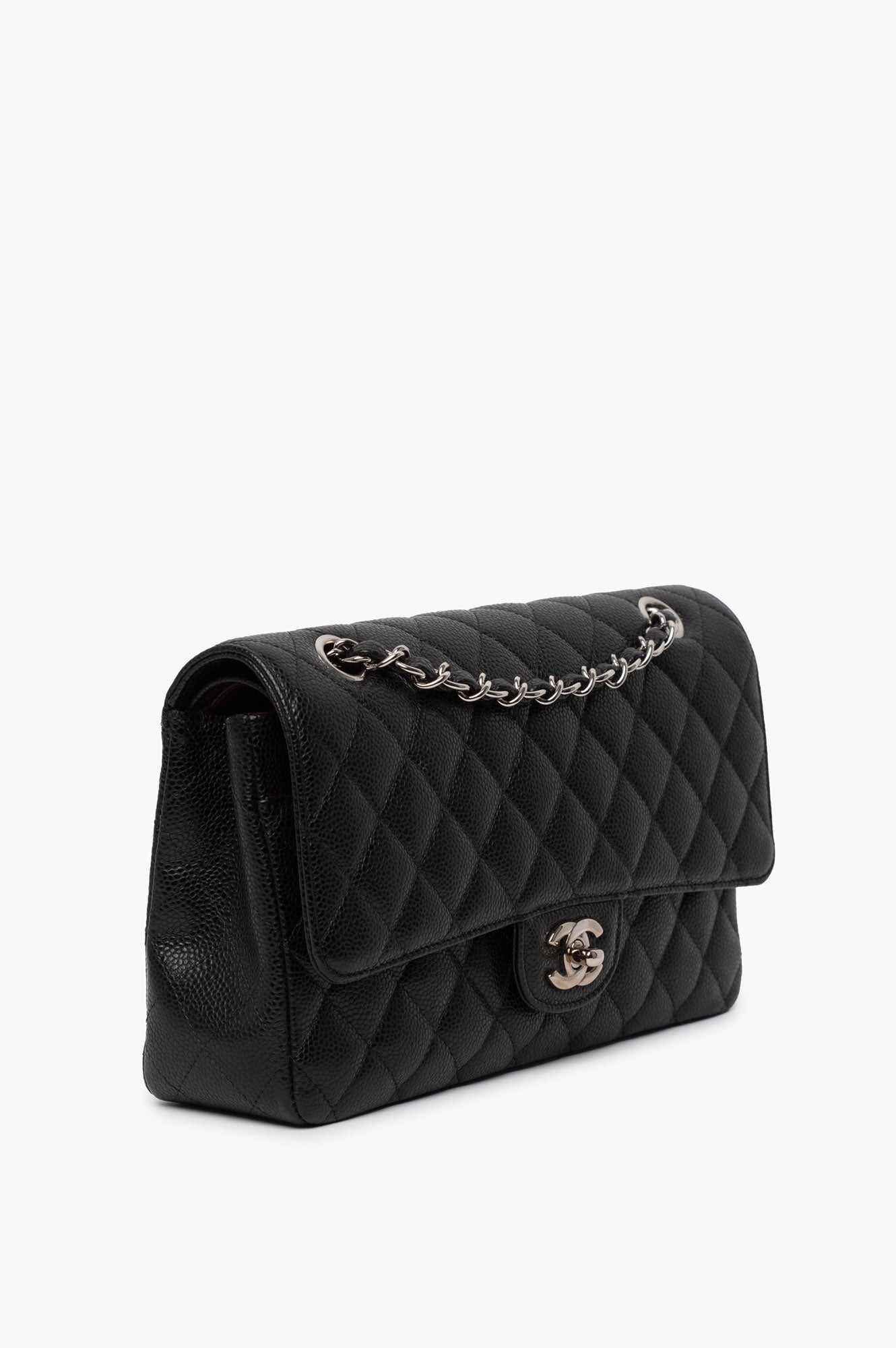 Chanel 2011 Medium Black Caviar Classic Flap Bag