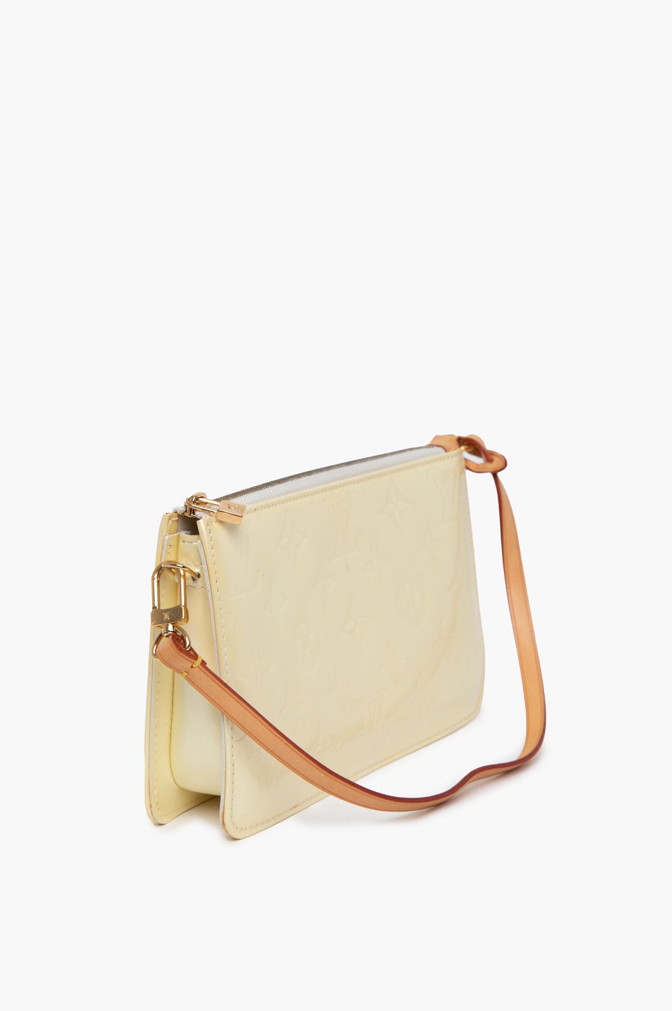 Louis Vuitton Yellow Monogram Patent Vernis Lexington Bag