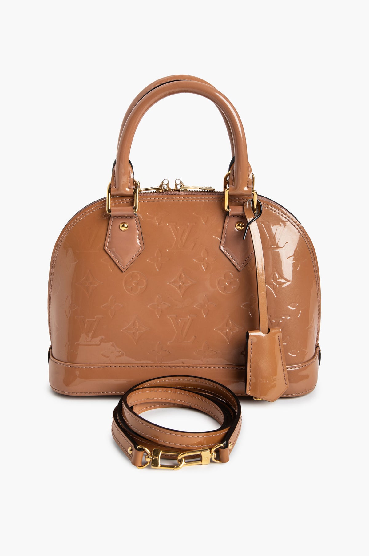 Louis Vuitton Noisette Monogram Vernis Alma BB Bag