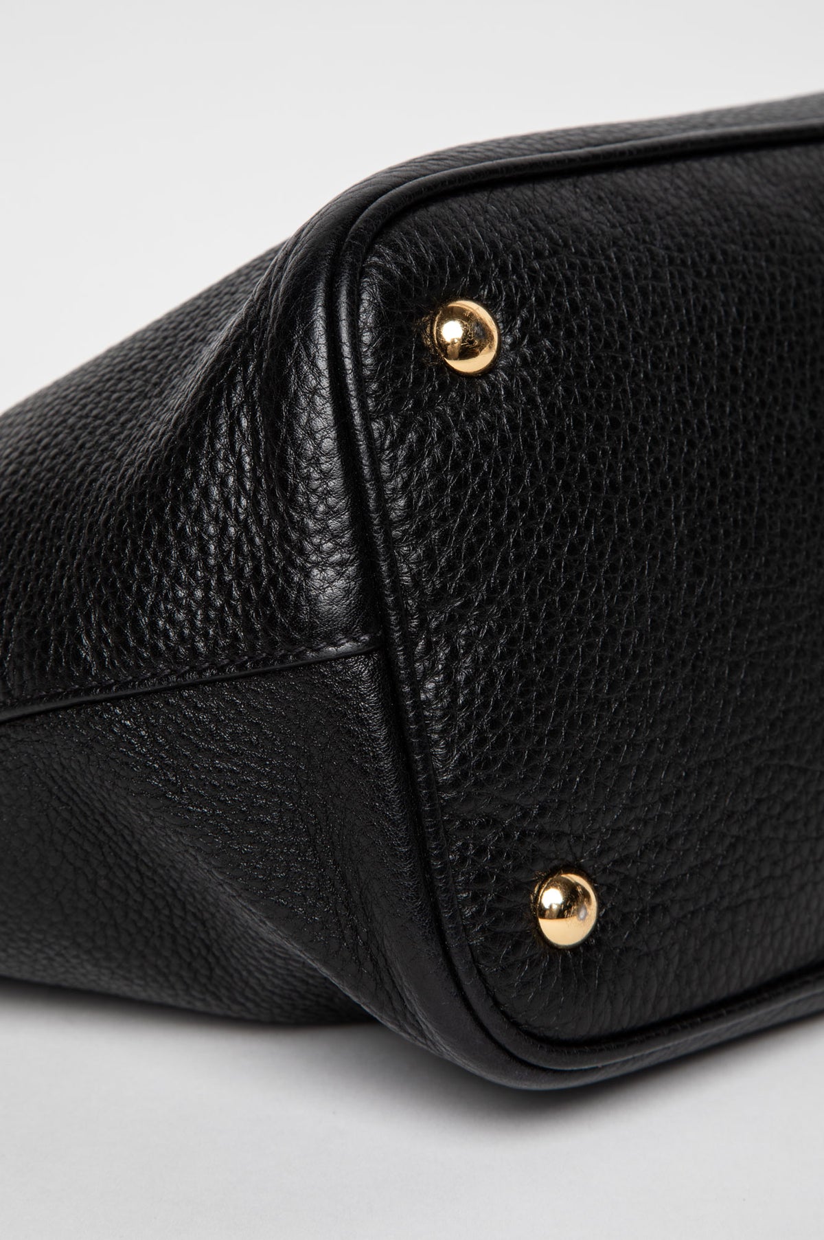 Miu Miu Black Vitello Phenix Tote Bag