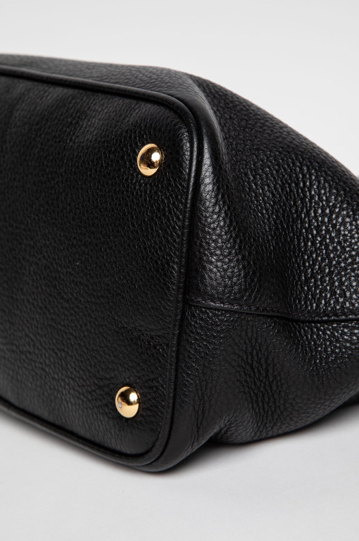 Miu Miu Black Vitello Phenix Tote Bag