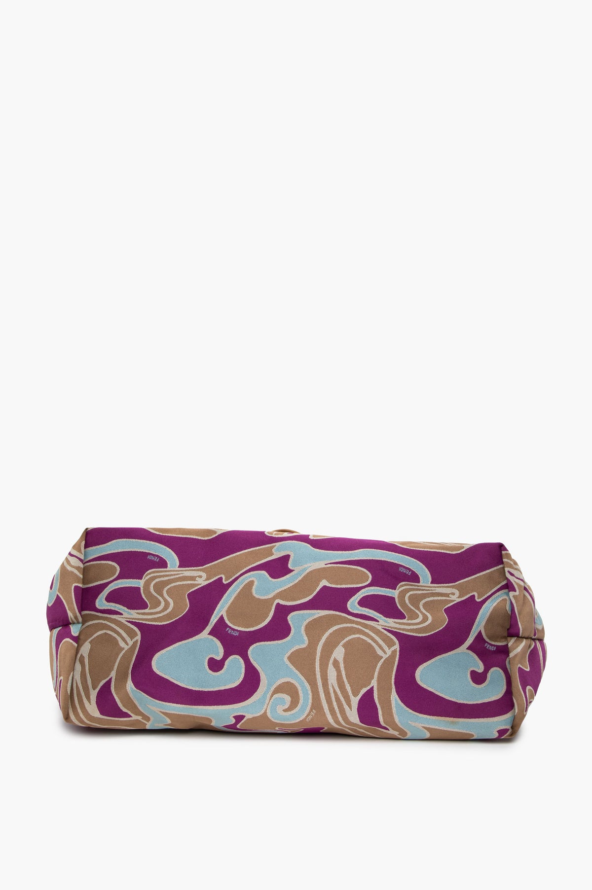 Fendi Multicolor Psychadelic Swirl Satin Tote Bag