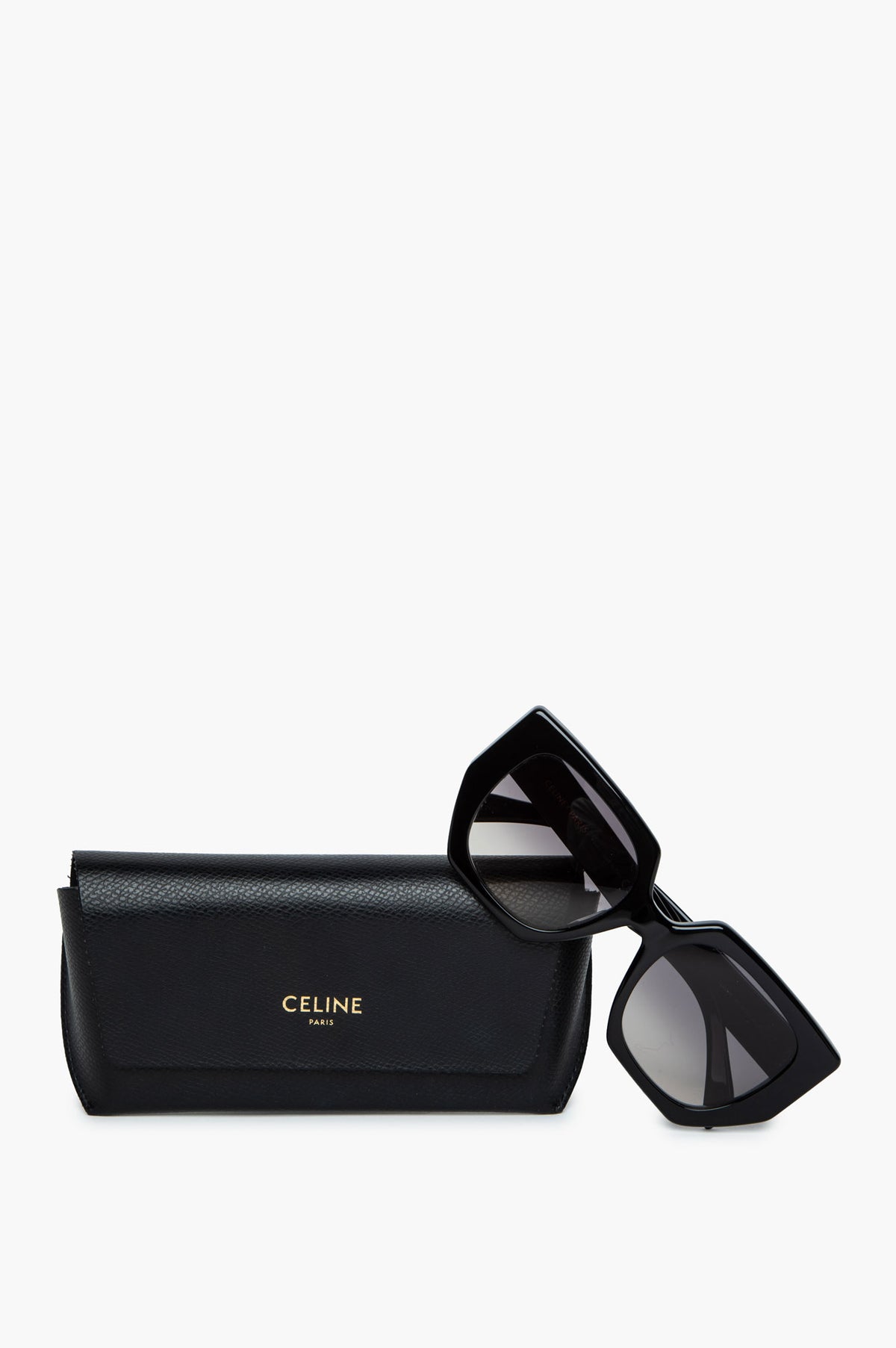 Celine Black Gradient Triomphe Butterfly Sunglasses