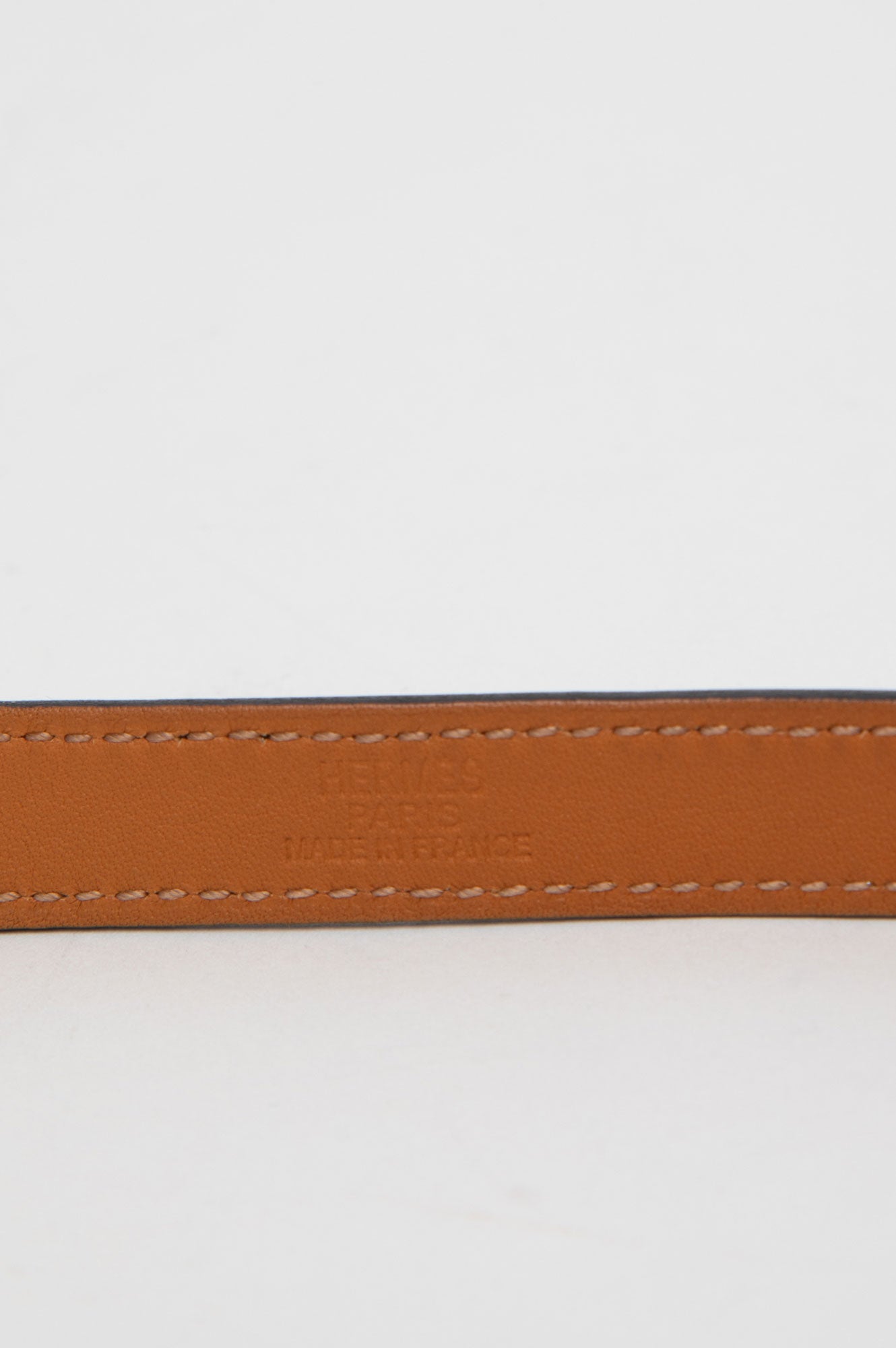 Hermes Black Kelly Leather GHW Necklace