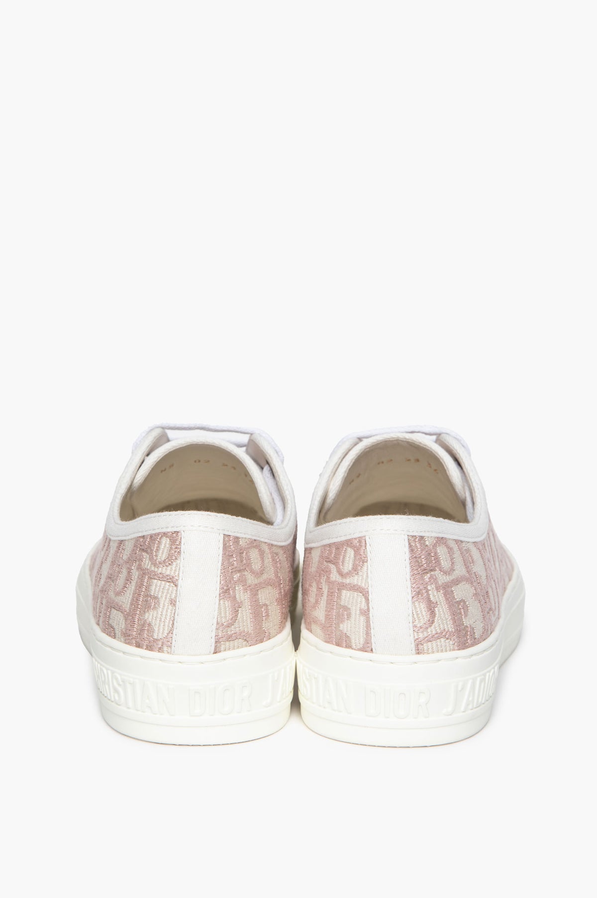 Christian Dior Walk'n'Dior Pink Oblique Sneakers Size 36