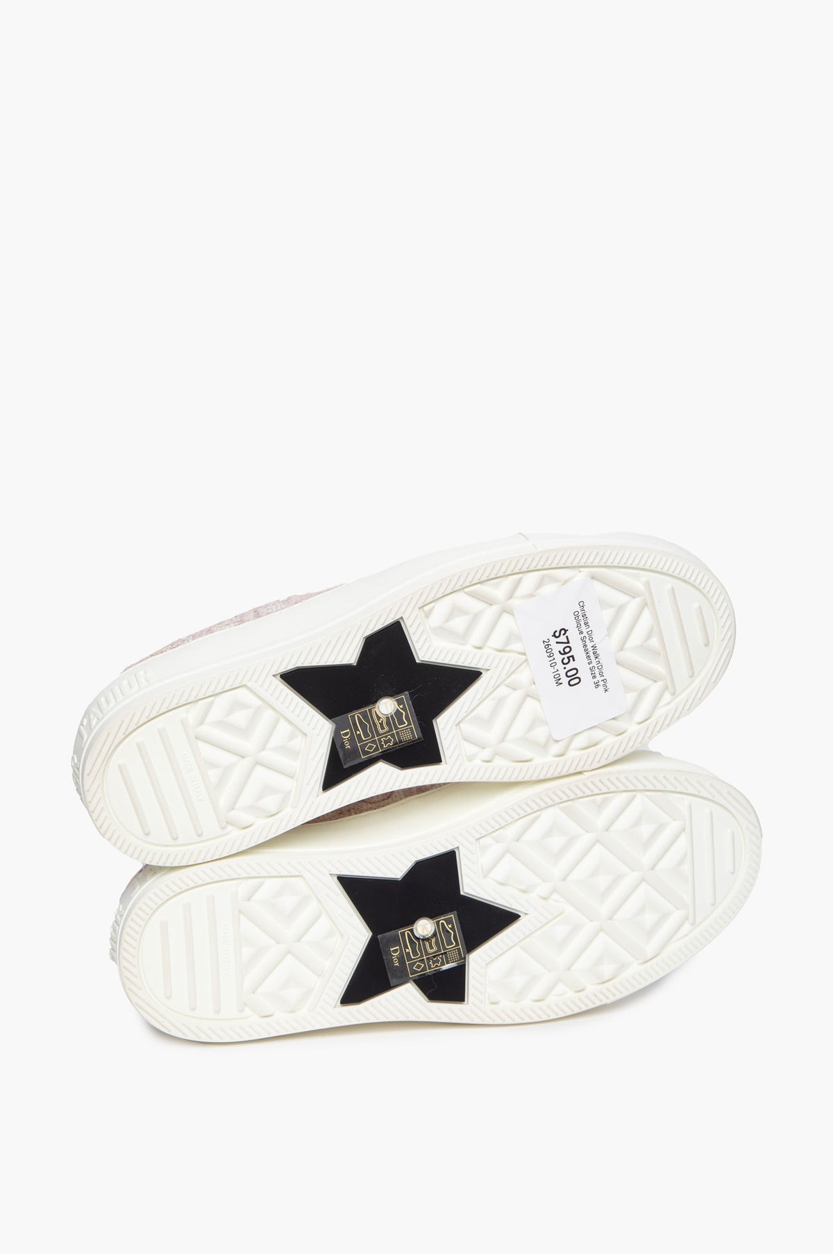 Christian Dior Walk'n'Dior Pink Oblique Sneakers Size 36